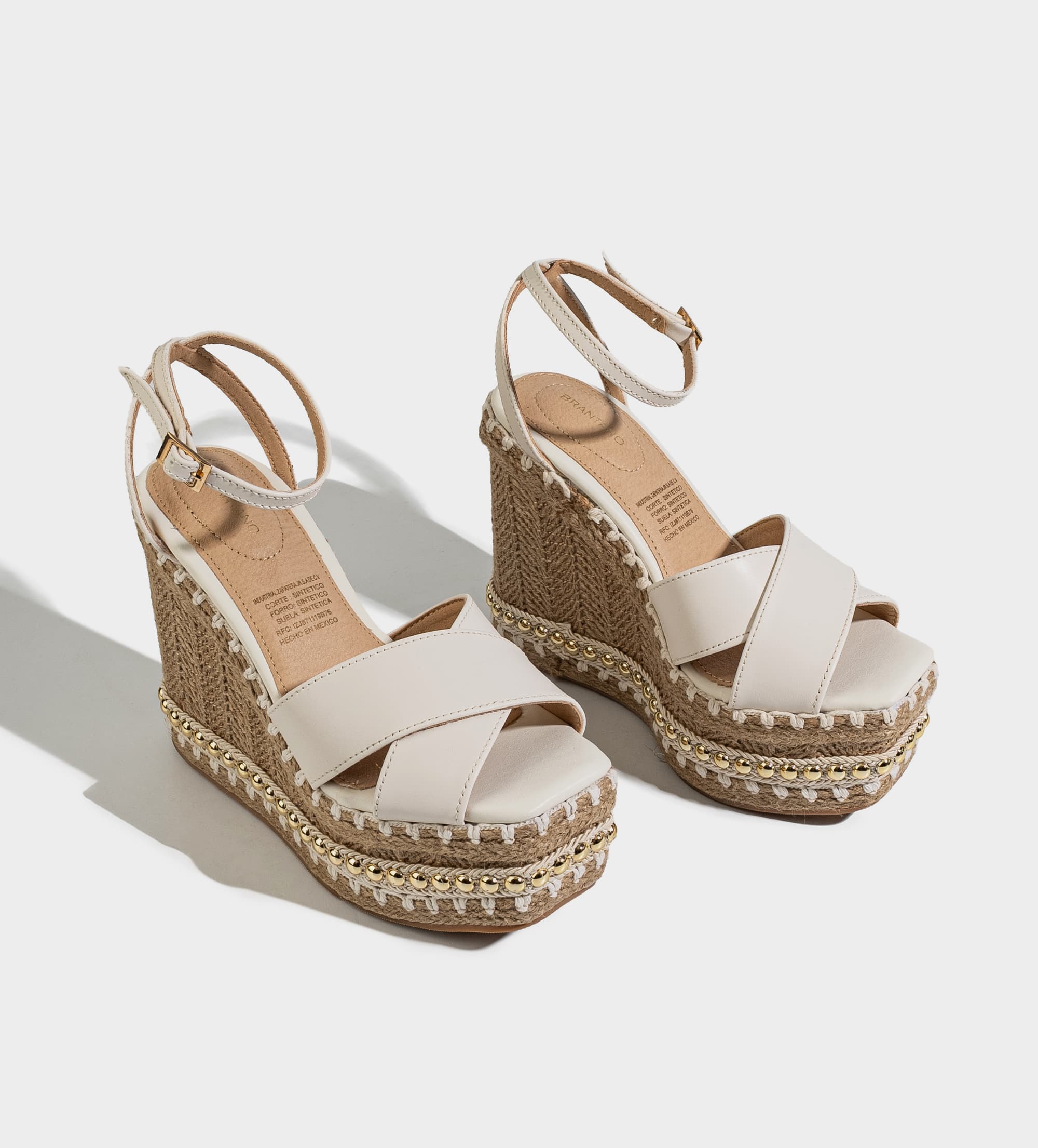 SANDALIA PLATAFORMA CUÑA ESTOPEROLES YUTE BEIGE