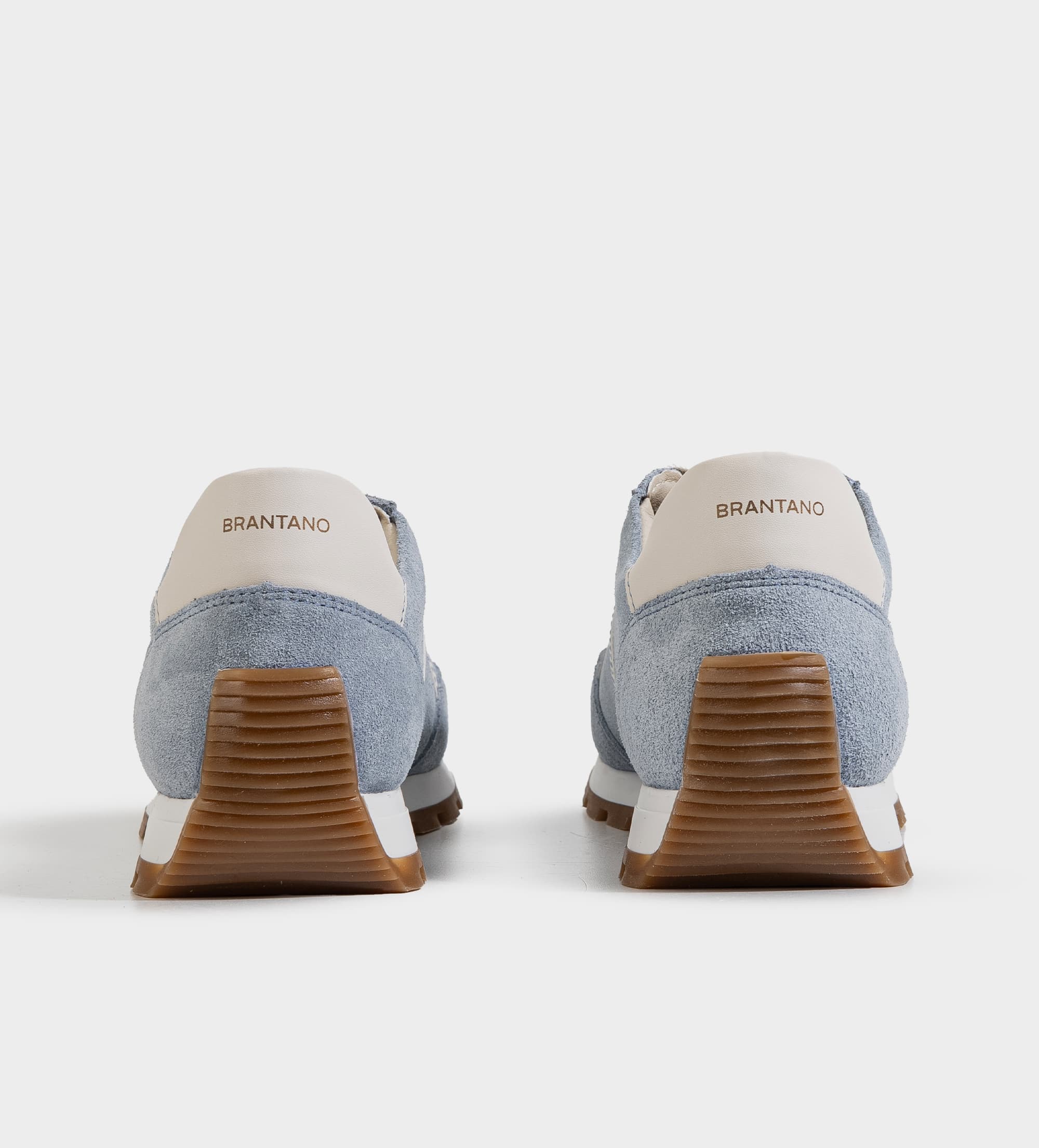 SNEAKER CASUAL GAMUZA PIEL AZUL FRANJAS LATERALES