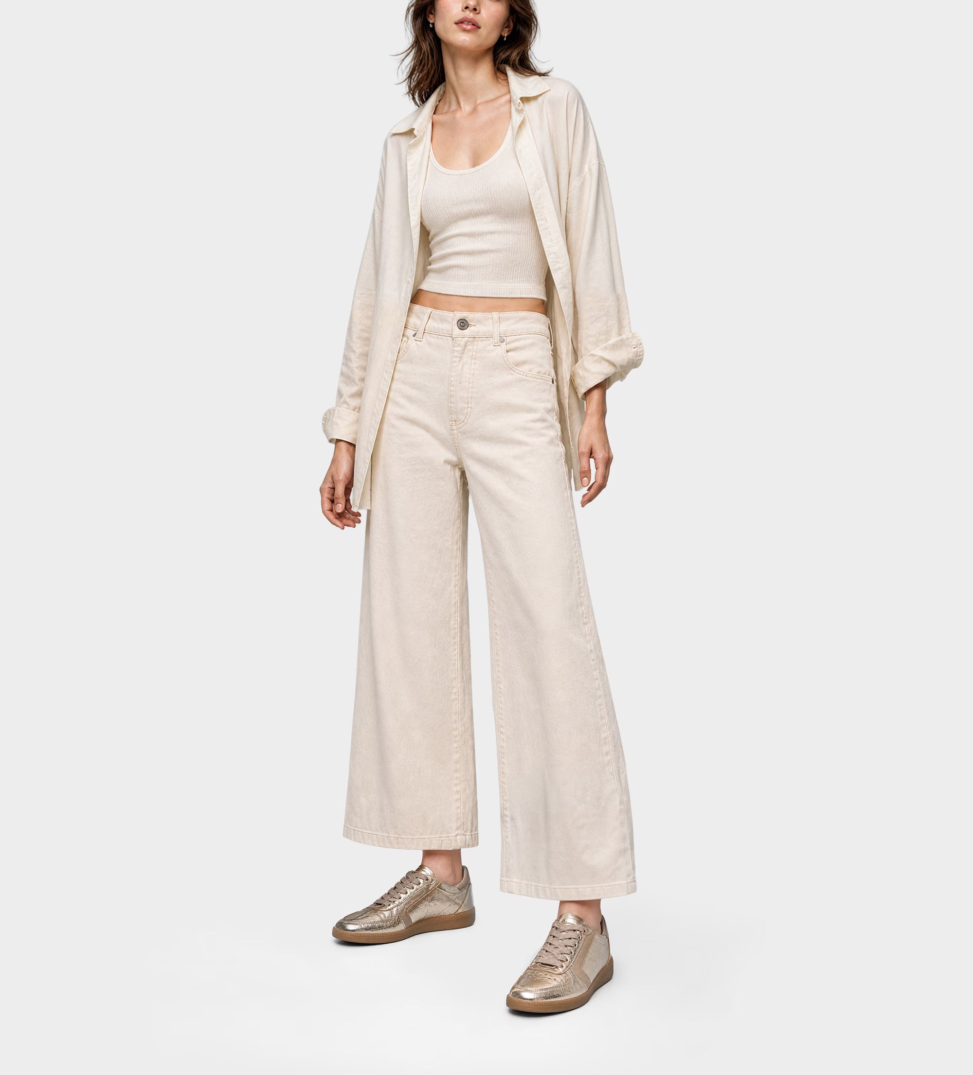 SNEAKER CASUAL RETRO ORO