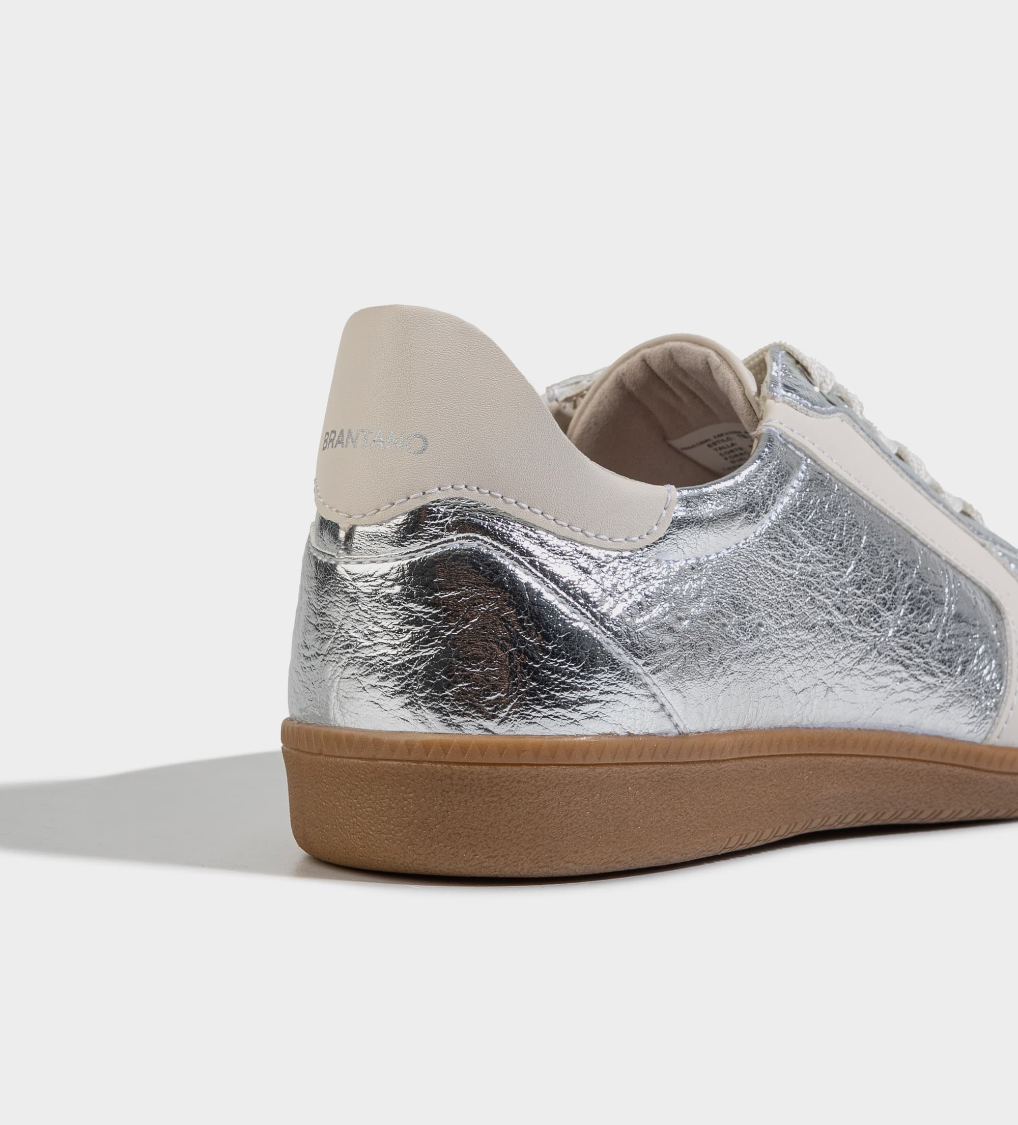 SNEAKER CASUAL RETRO PLATA