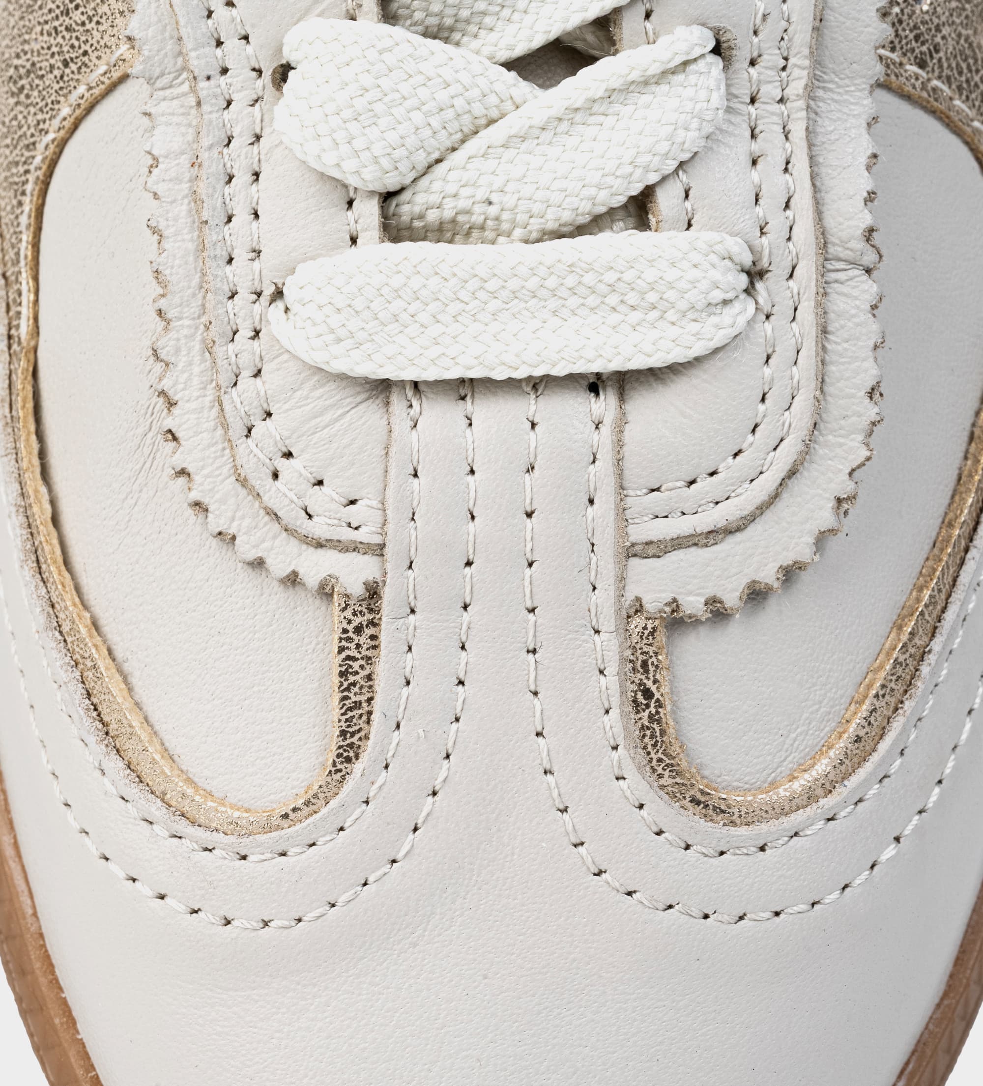SNEAKER RETRO CASUAL PIEL BLANCO