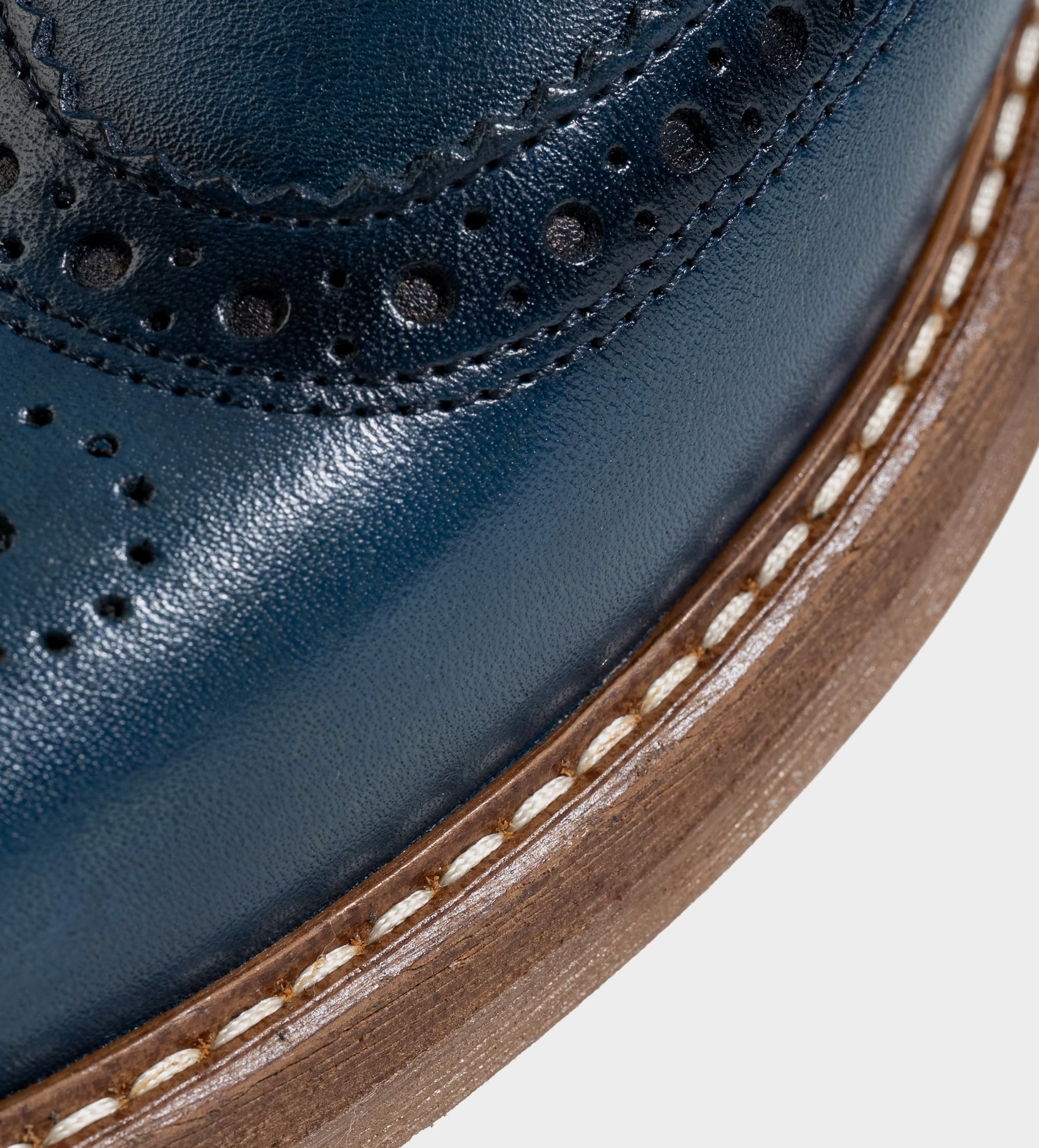 DERBY CASUAL WINGTIP PIEL AZUL