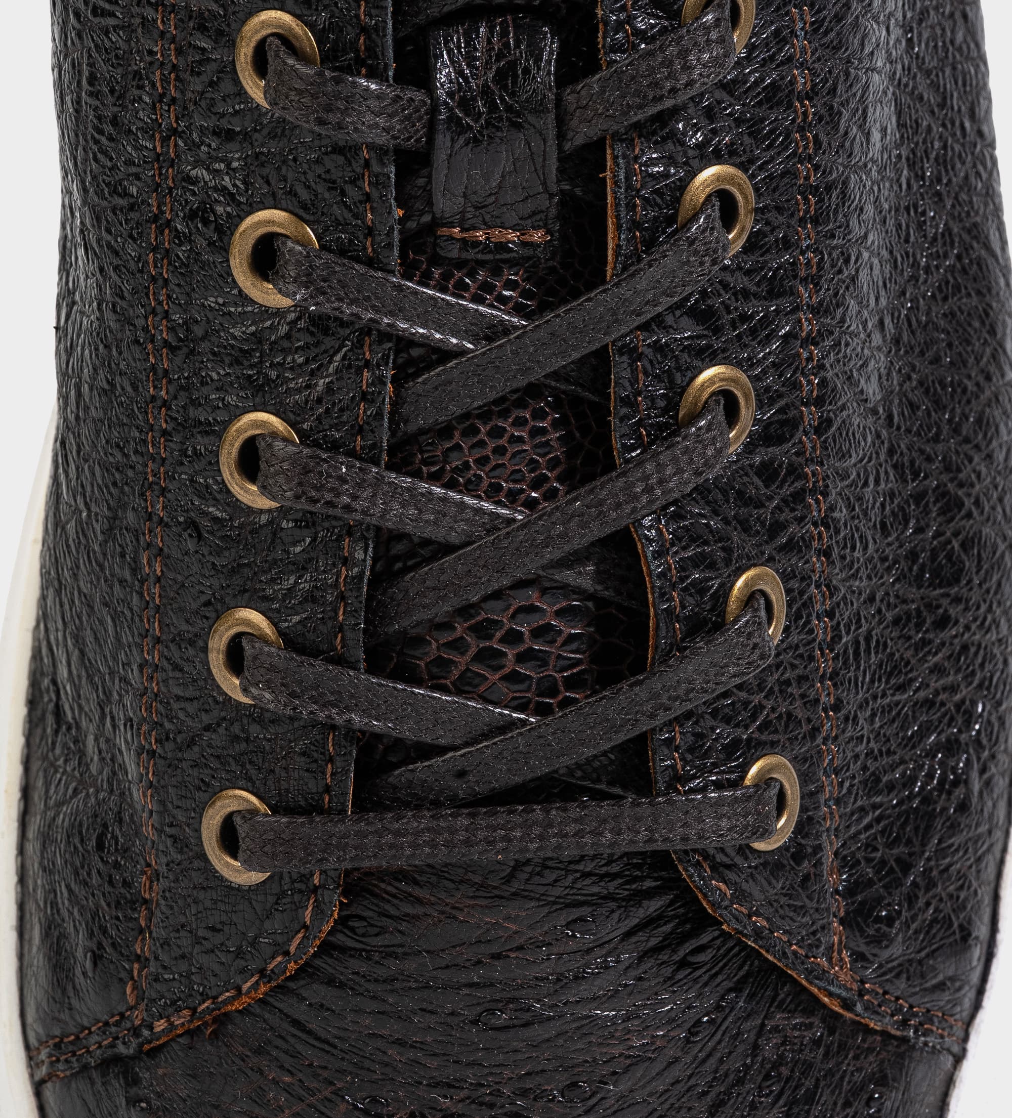 SNEAKER PREMIUM PIEL AVESTRUZ VERDE