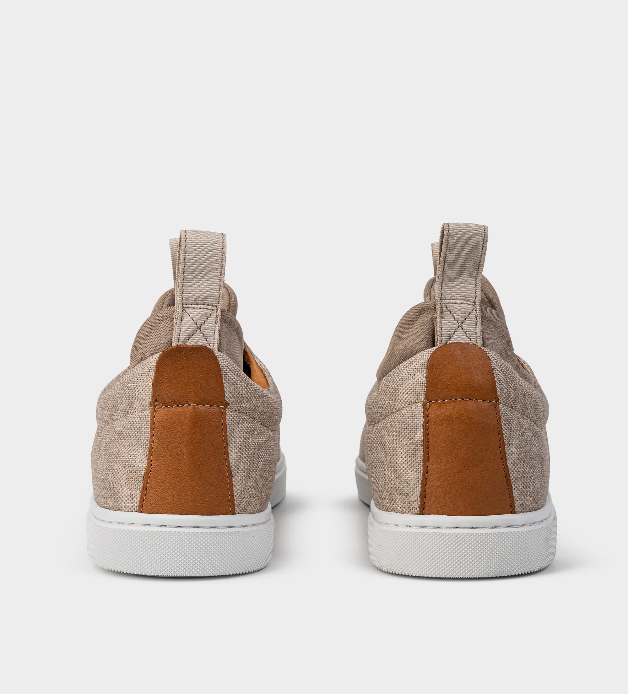 SNEAKER SLIP ON TEXTIL BEIGE