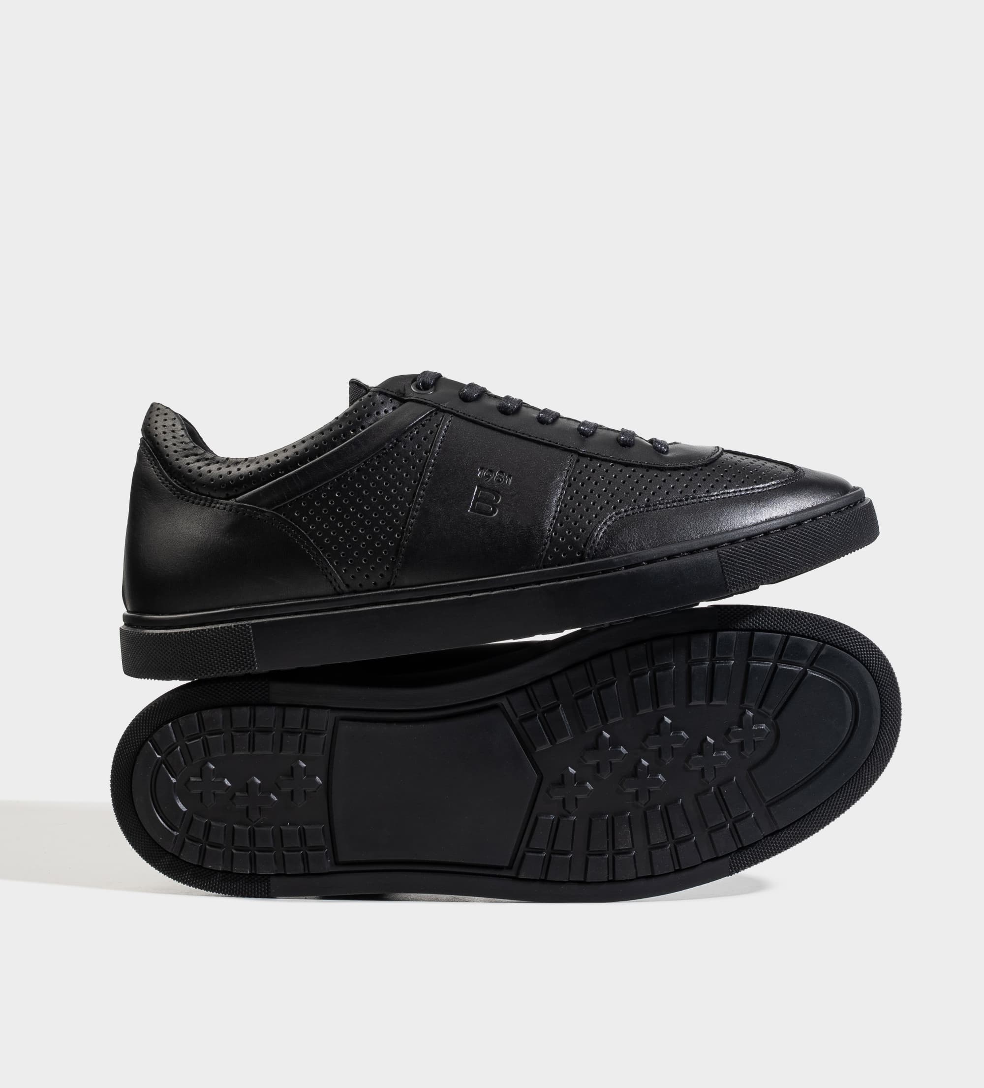 SNEAKER CASUAL PIEL NEGRO EVERFIT