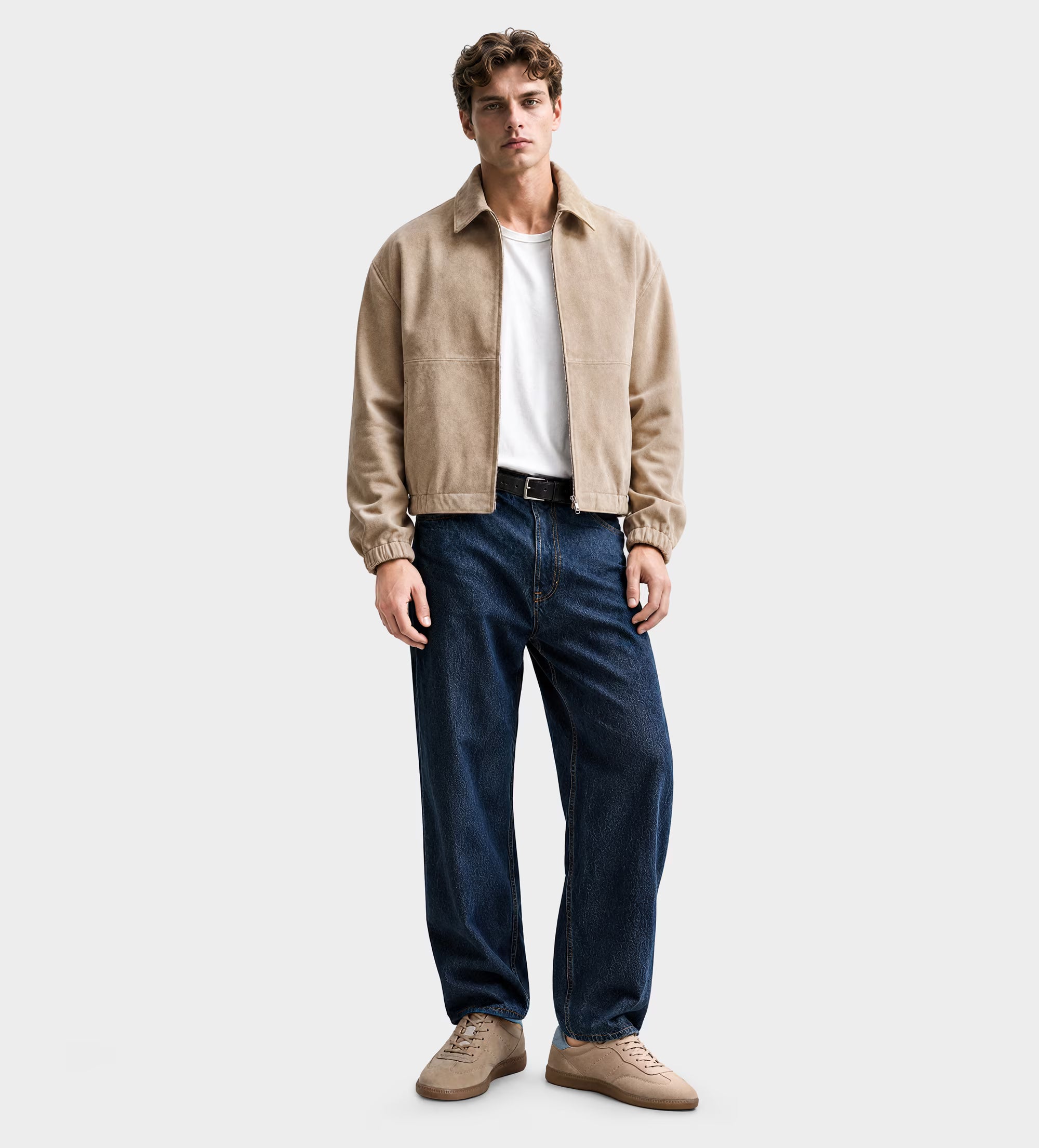 SNEAKER PIEL NOBUCK CAFÉ