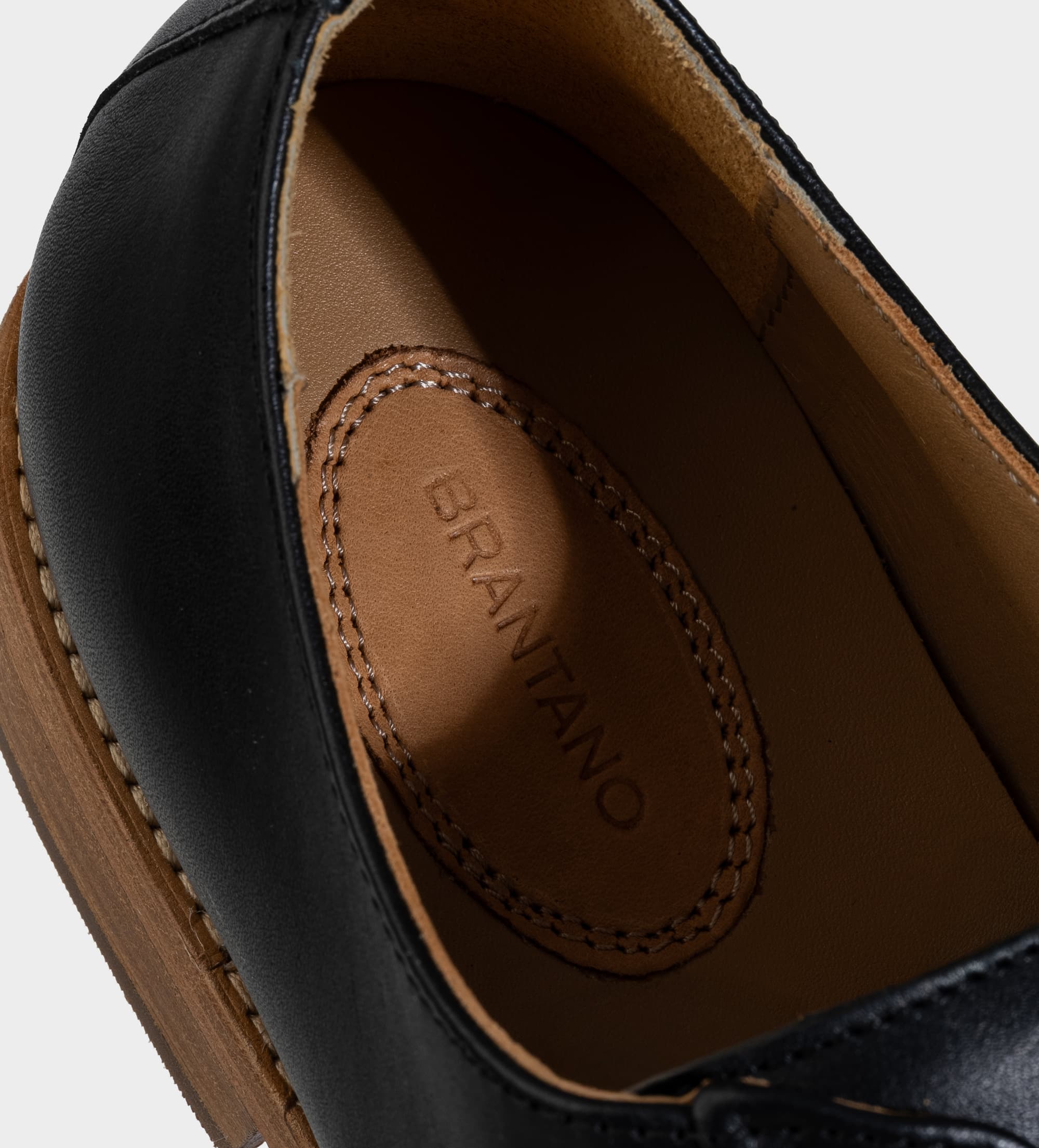 ZAPATO DERBY SUELA DE CUERO PIEL NEGRO