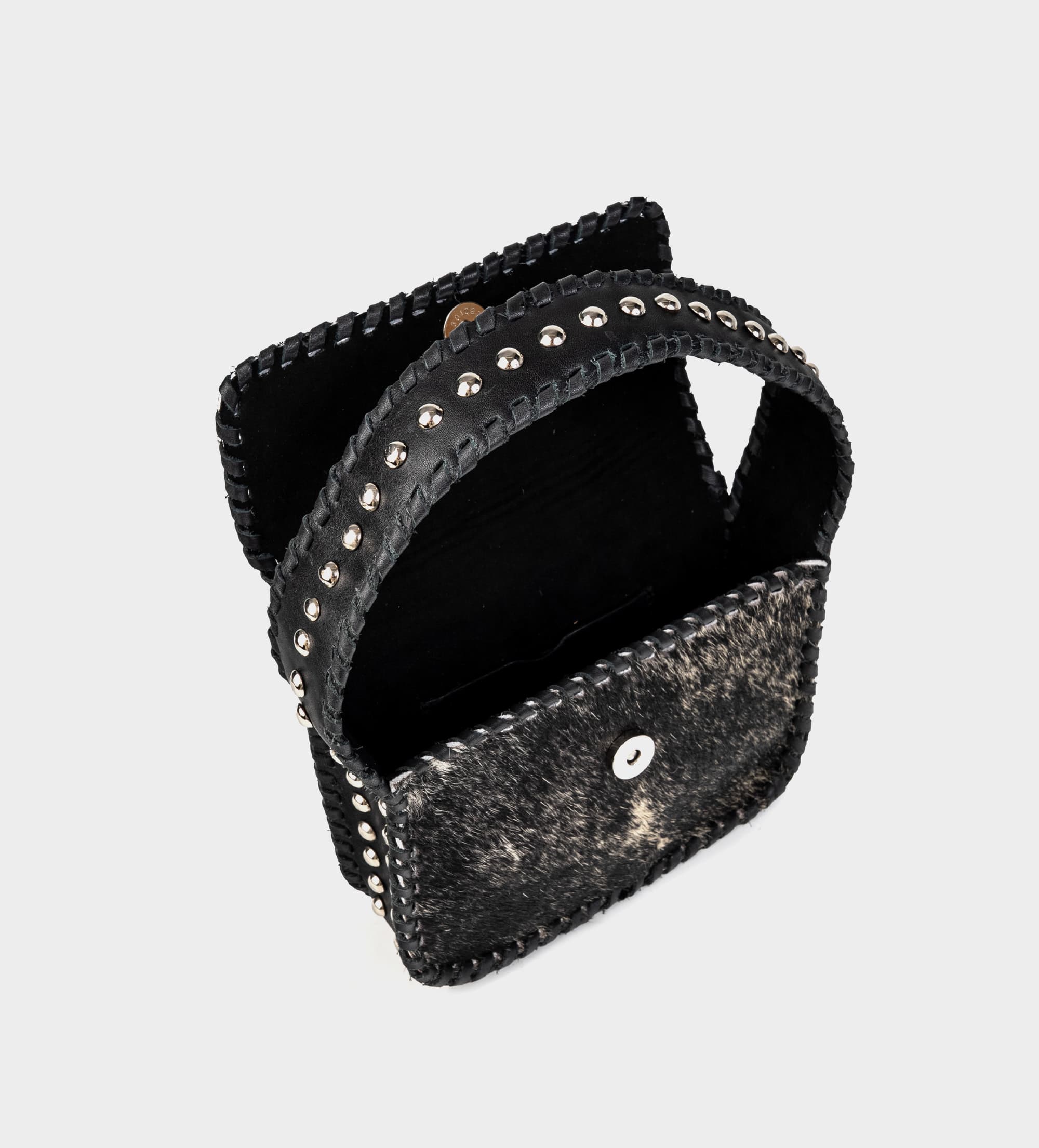 BOLSO SATCHEL WESTERN PIEL NEGRO