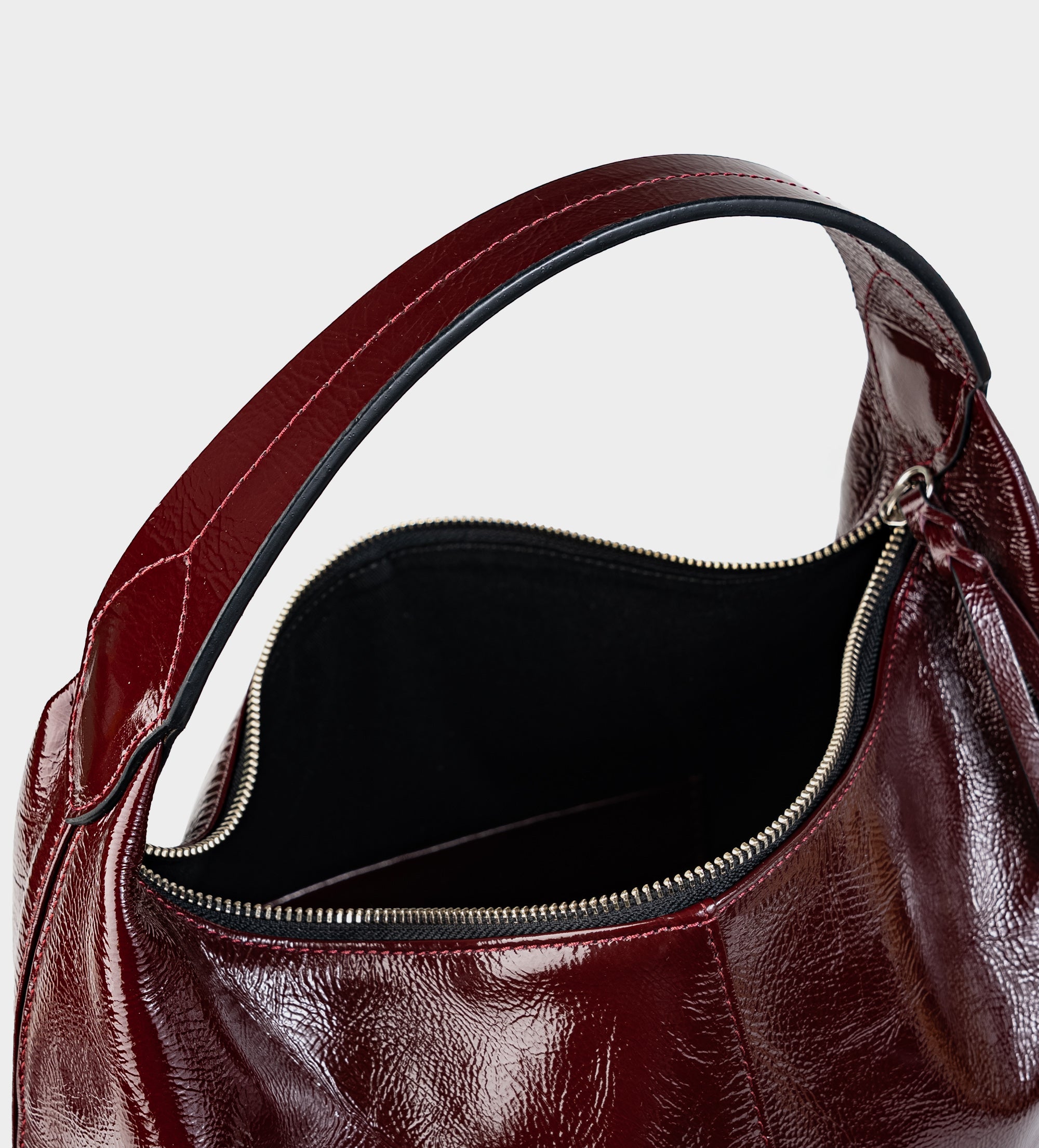 BOLSA HOBO PIEL VINO