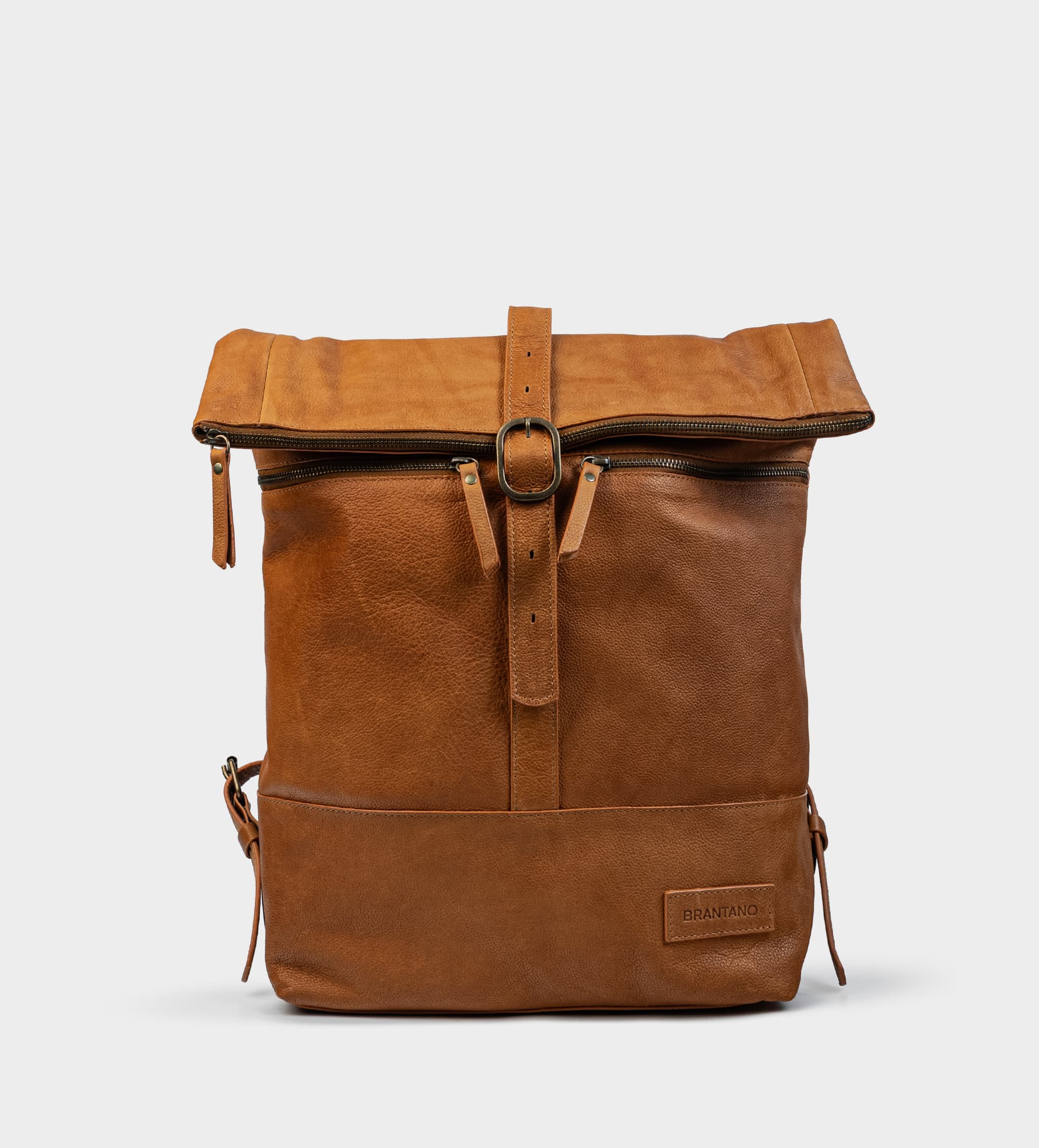BACKPACK HERRAJE PIEL CAFÉ