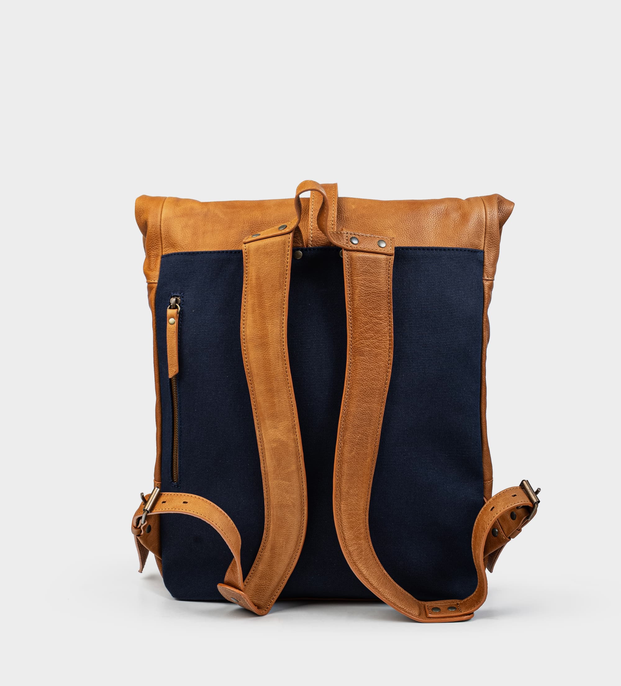 BACKPACK HERRAJE PIEL CAFÉ