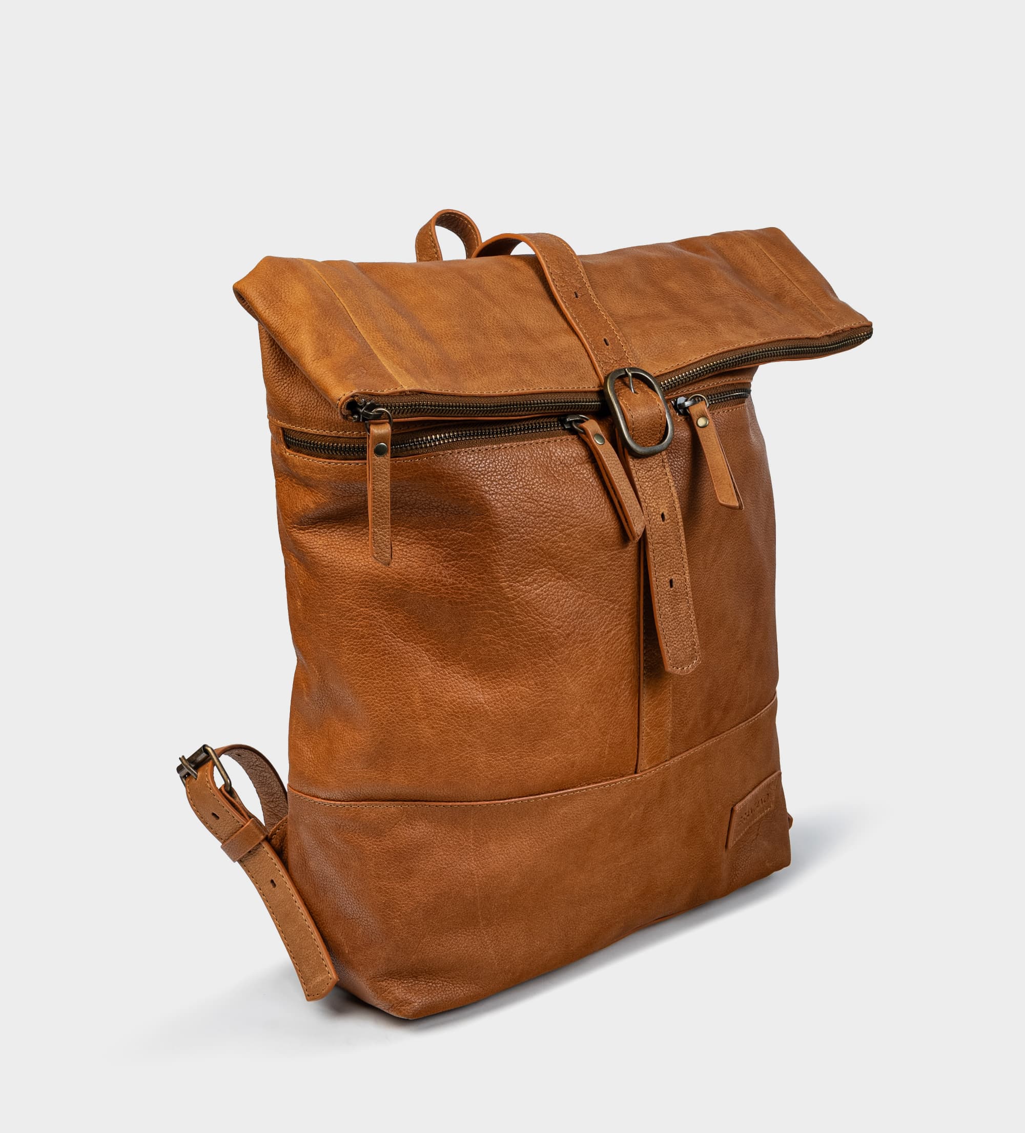 BACKPACK HERRAJE PIEL CAFÉ
