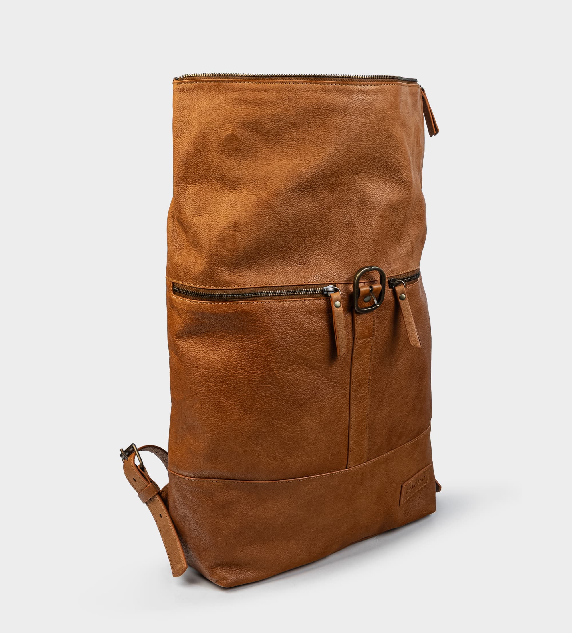 BACKPACK HERRAJE PIEL CAFÉ