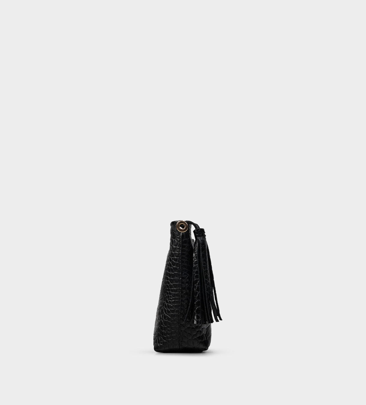 BOLSO PIEL GRABADA NEGRO