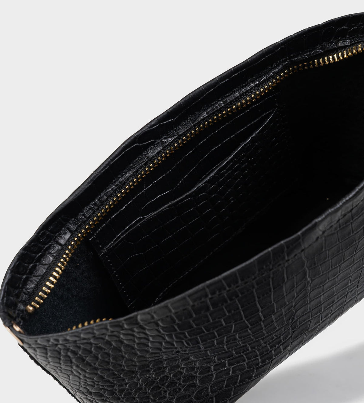 BOLSO PIEL GRABADA NEGRO