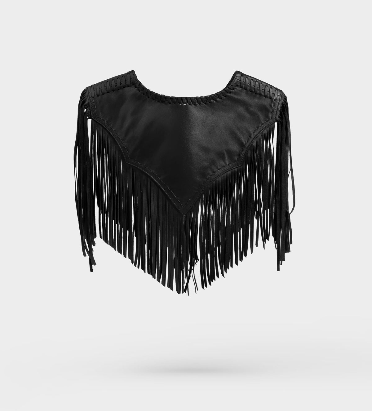CAPA WESTERN PIEL FLECOS NEGRO