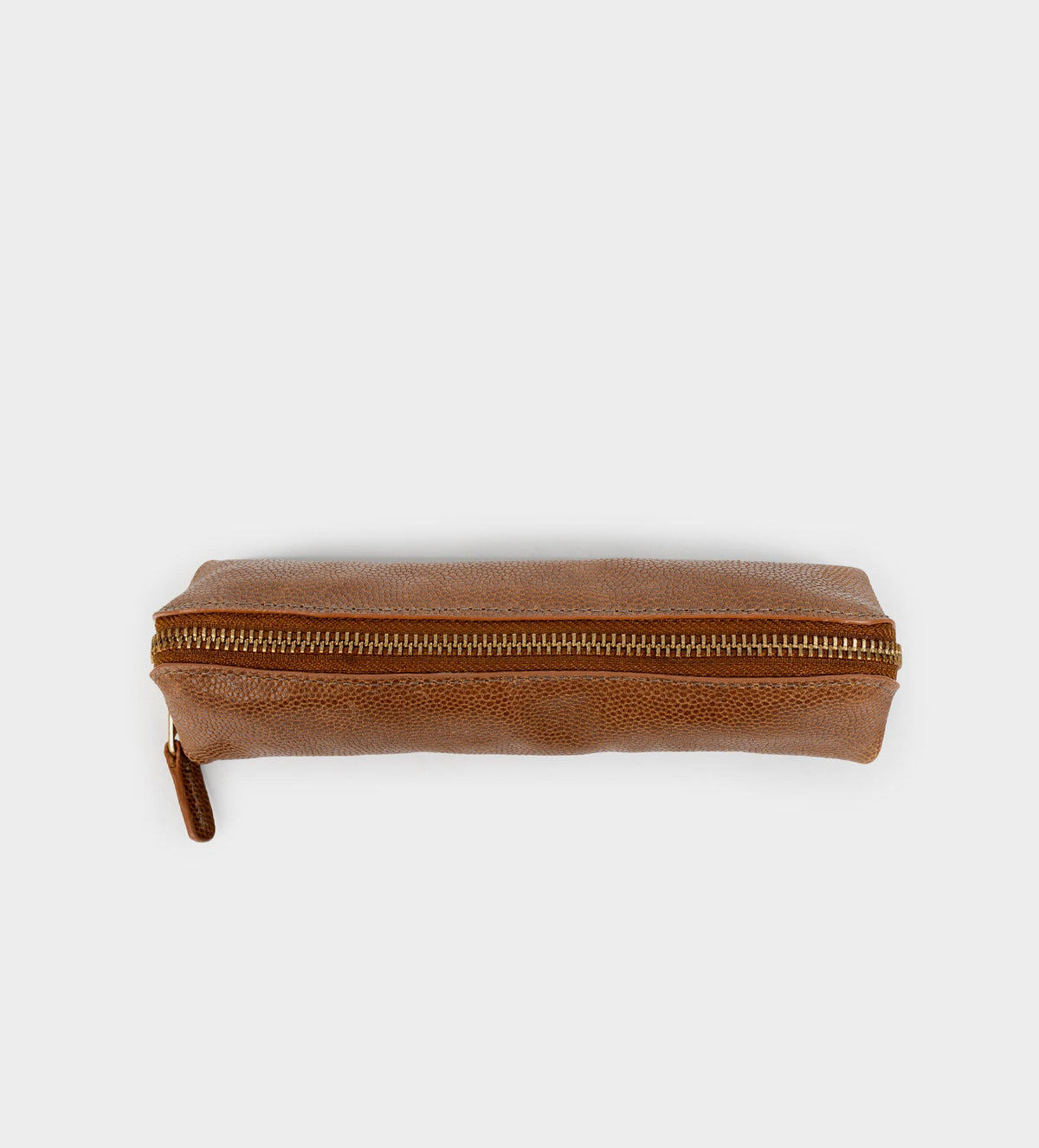 ESTUCHE ORGANIZADOR PARA LÁPICES PIEL CAFÉ
