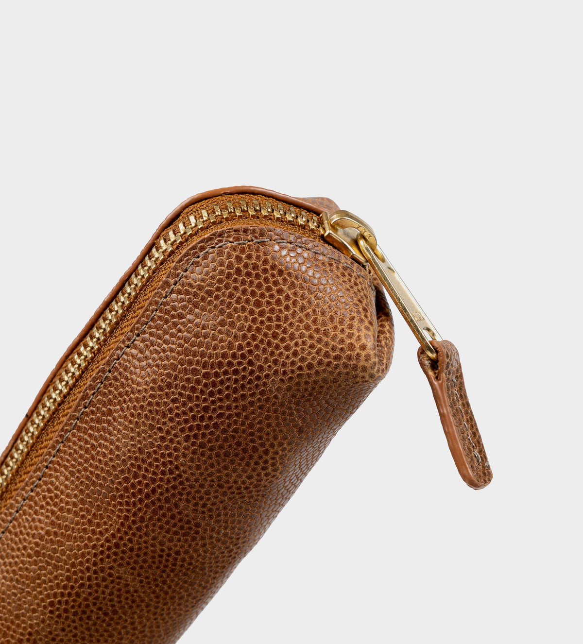 ESTUCHE ORGANIZADOR PARA LÁPICES PIEL CAFÉ