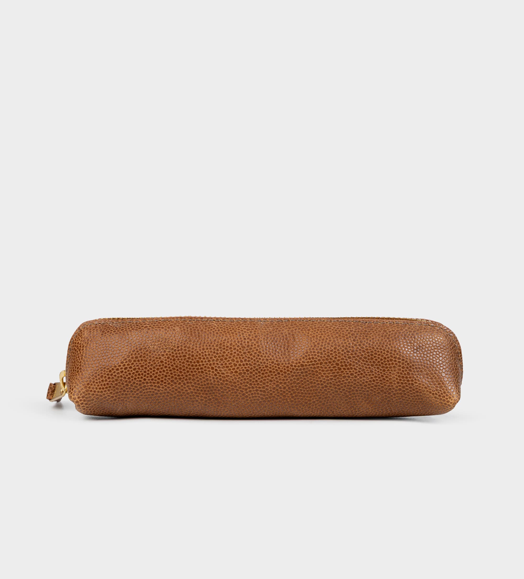 ESTUCHE ORGANIZADOR PARA LÁPICES PIEL CAFÉ