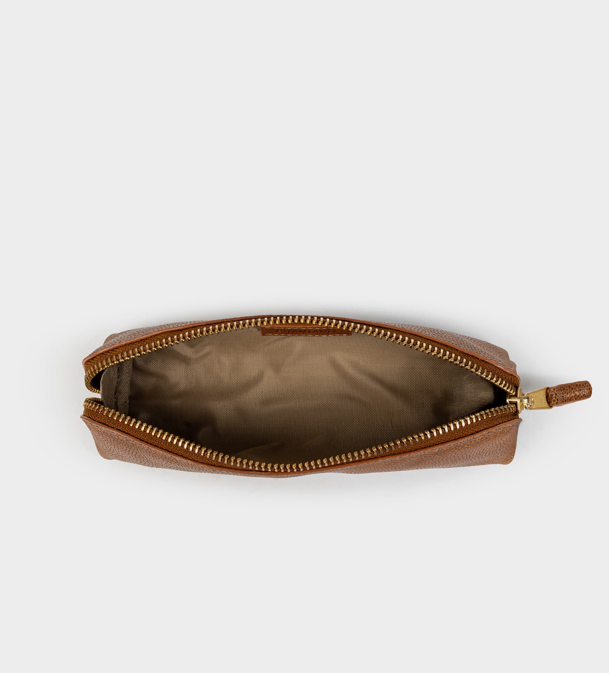 ESTUCHE ORGANIZADOR PARA LÁPICES PIEL CAFÉ