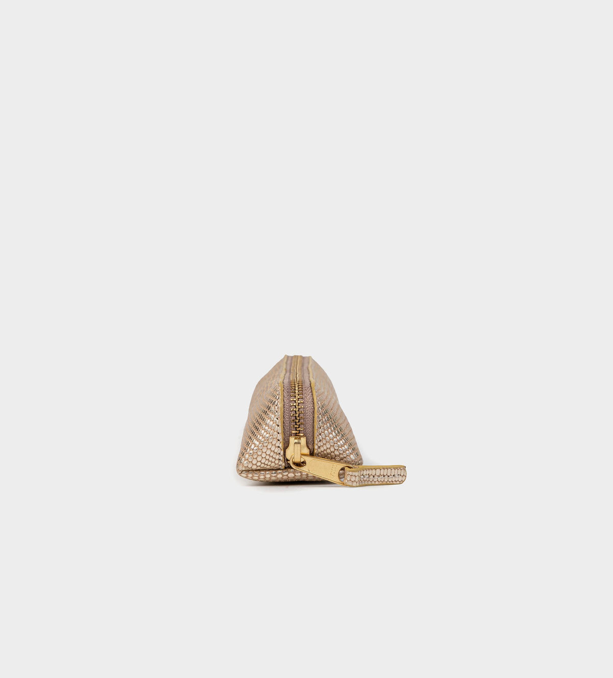 ESTUCHE ORGANIZADOR PARA LÁPICES PIEL ORO