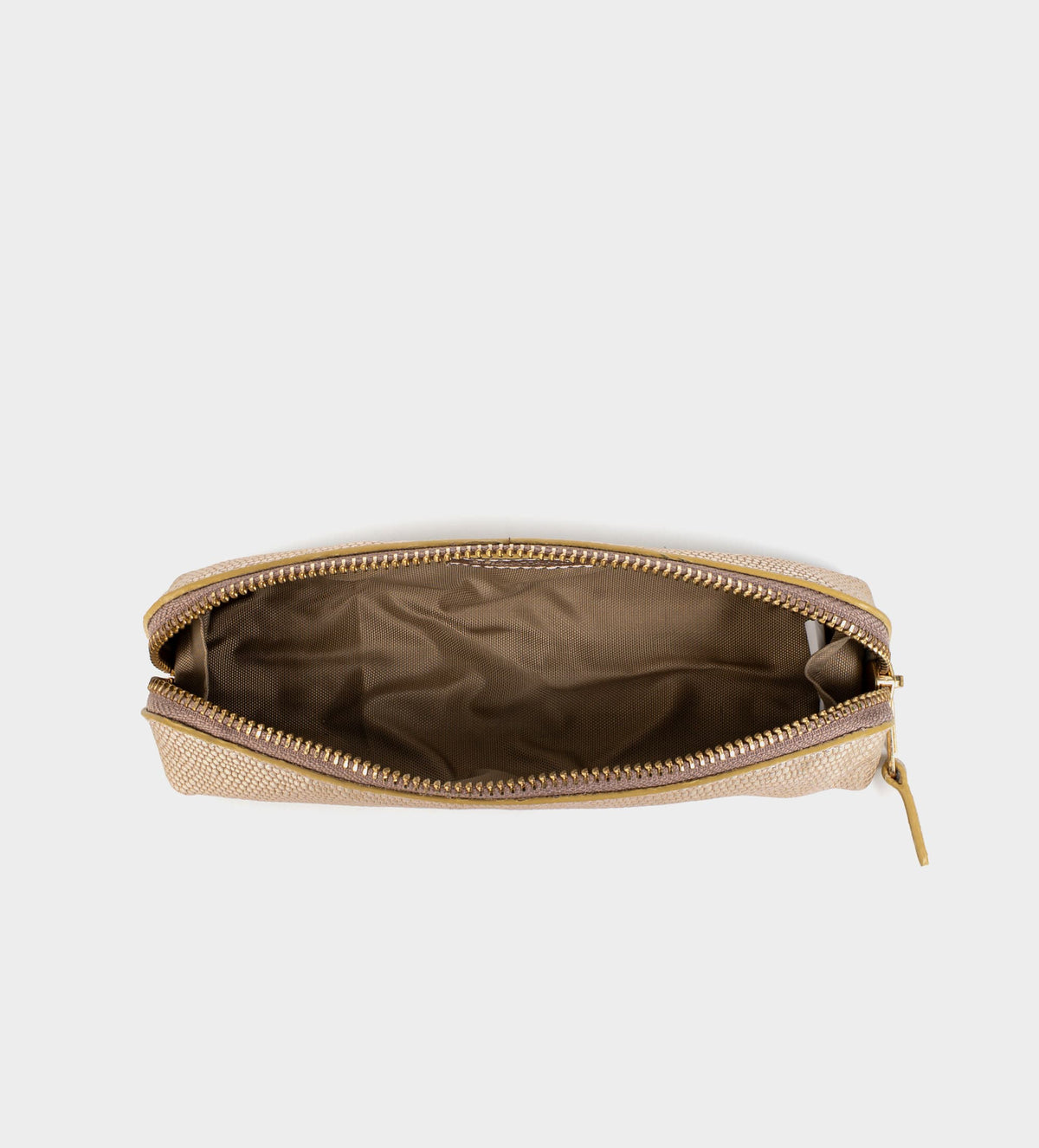 ESTUCHE ORGANIZADOR PARA LÁPICES PIEL ORO