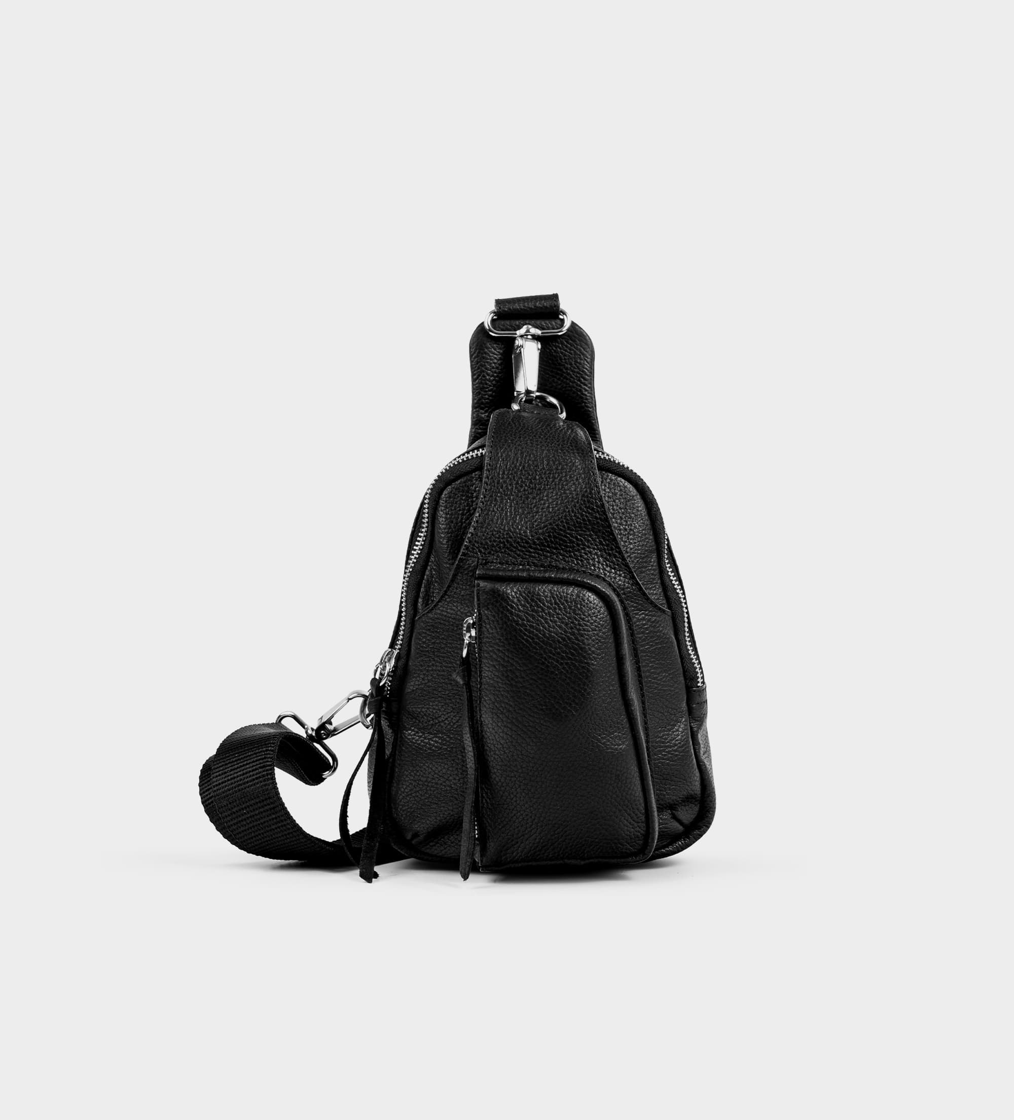 BOLSO CROSSBODY PIEL NEGRO SLING