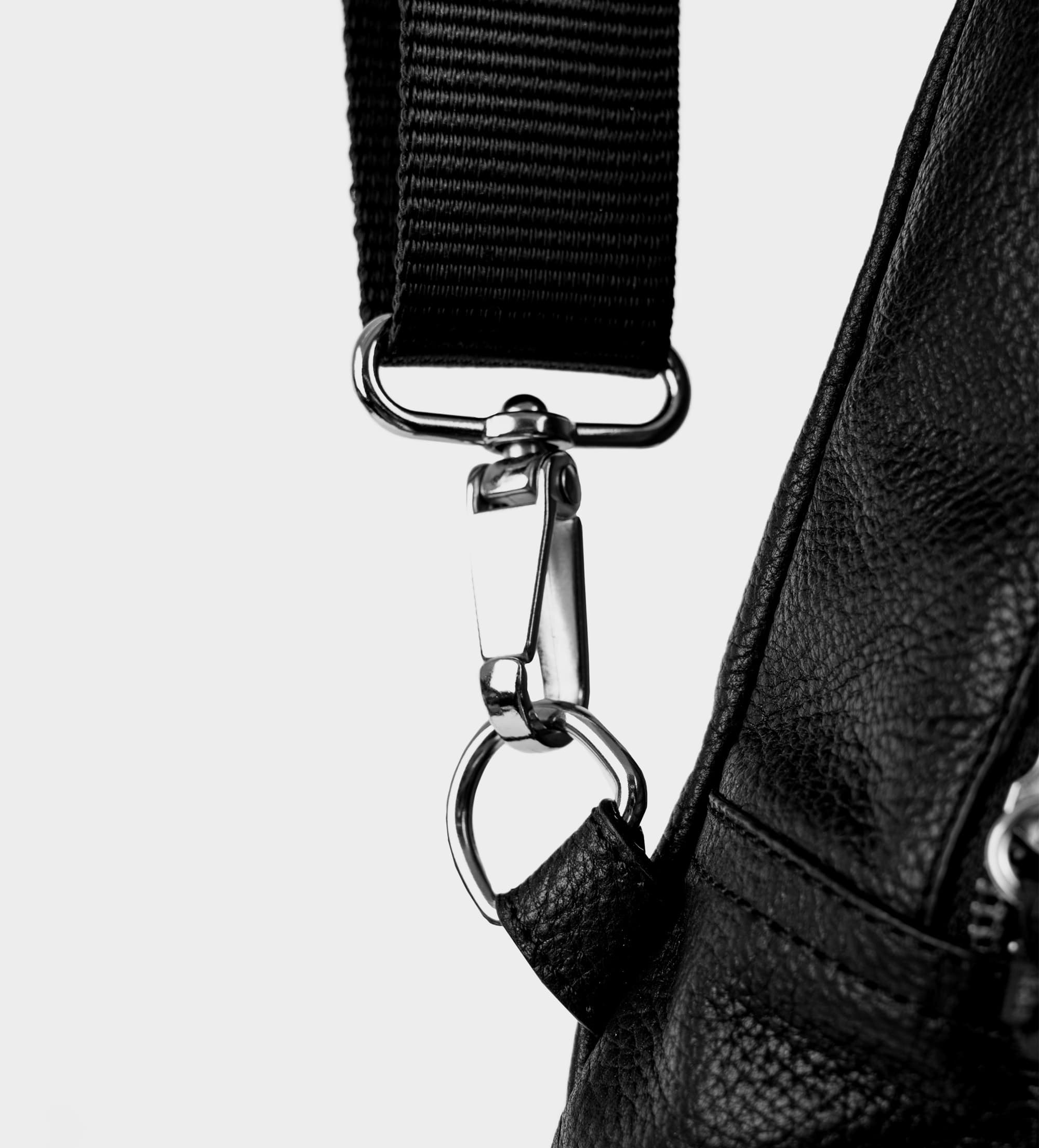 BOLSO CROSSBODY PIEL NEGRO SLING