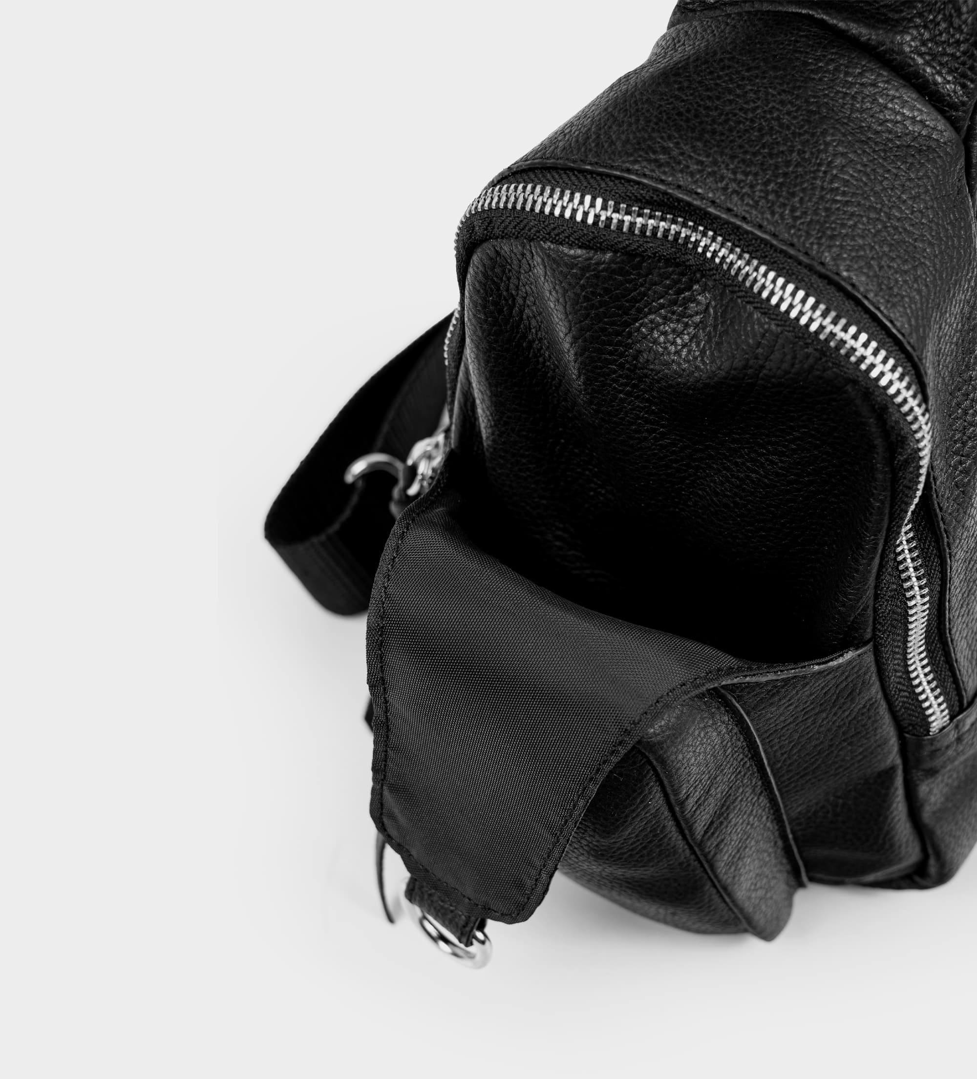 BOLSO CROSSBODY PIEL NEGRO SLING