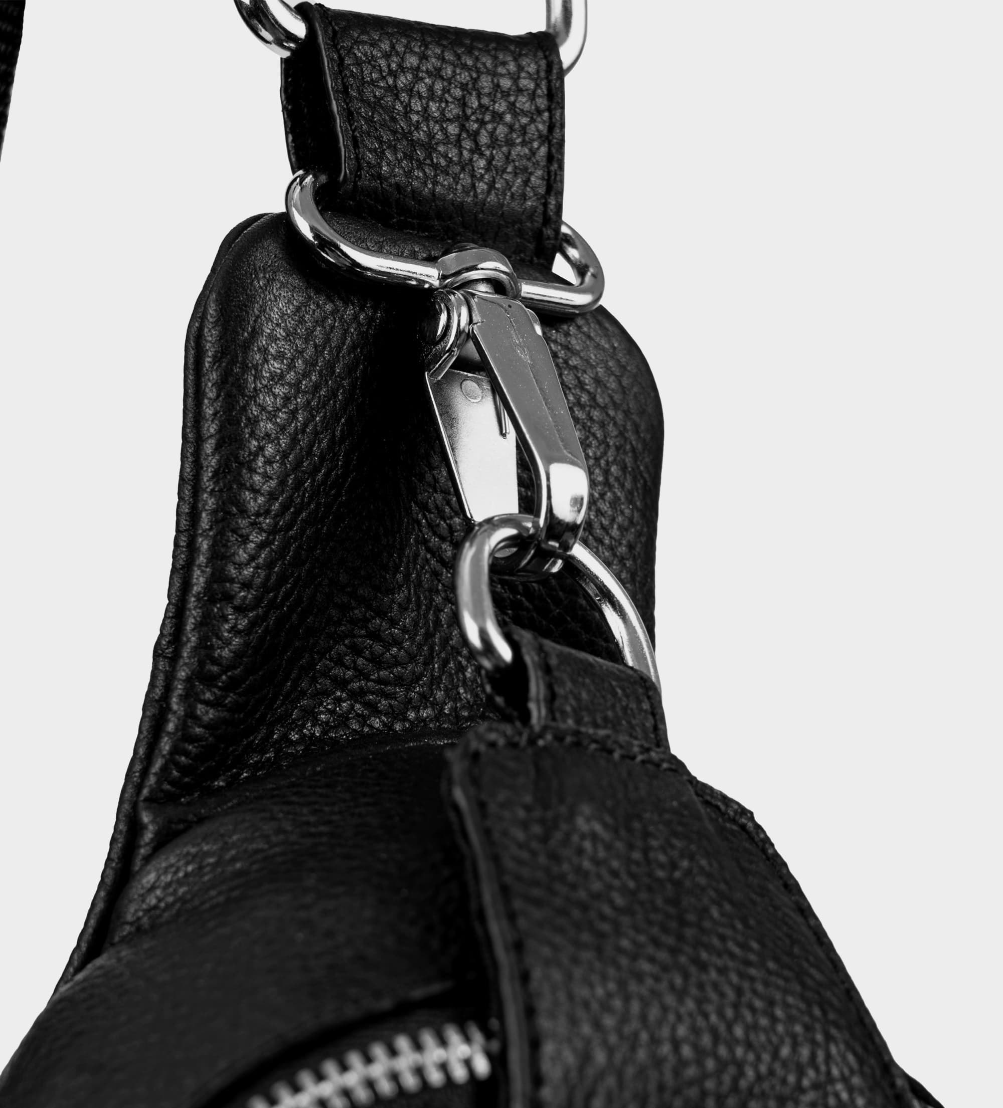 BOLSO CROSSBODY PIEL NEGRO SLING