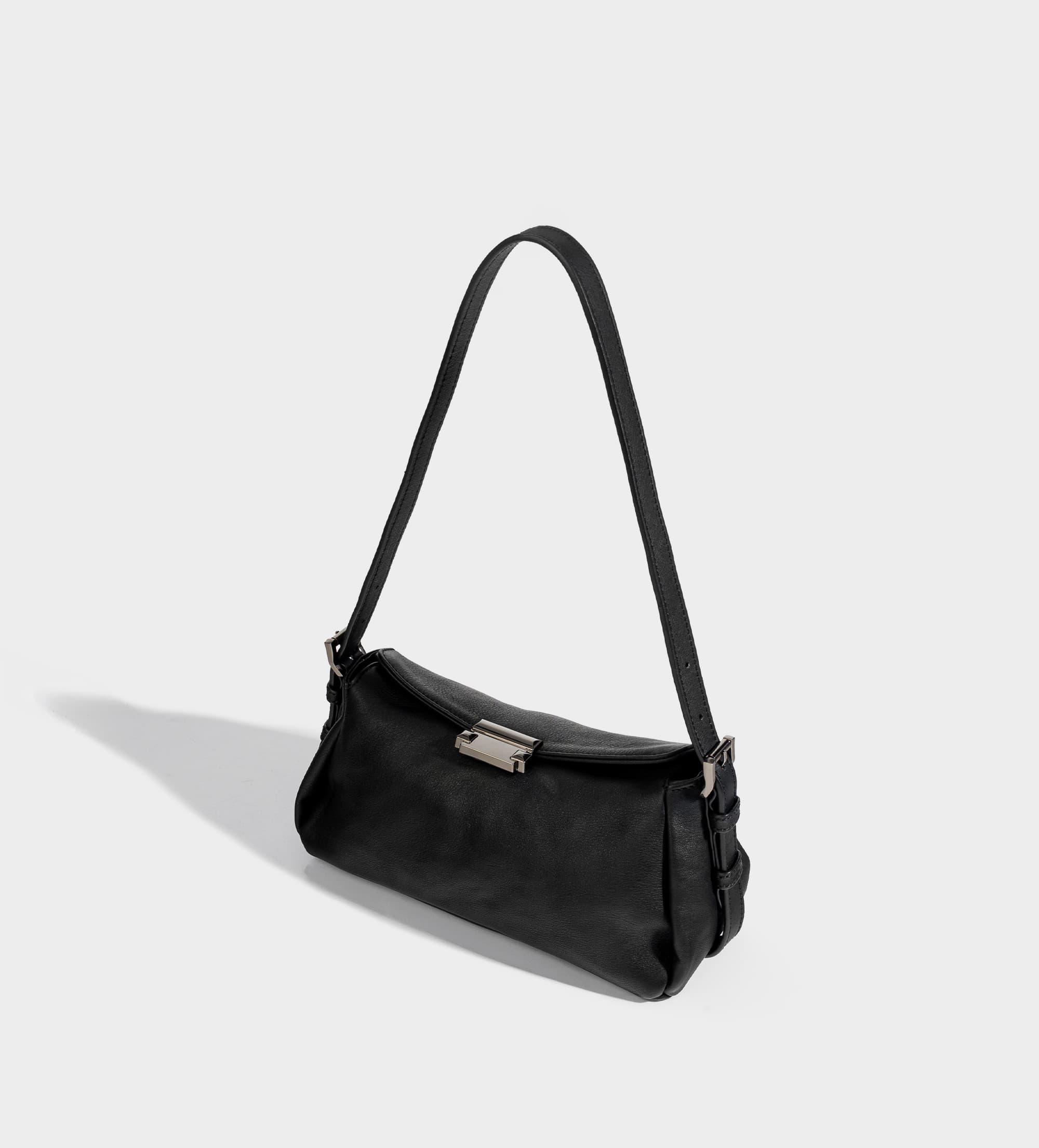 BOLSO CROSSBODY CORREA AJUSTABLE PIEL NEGRO