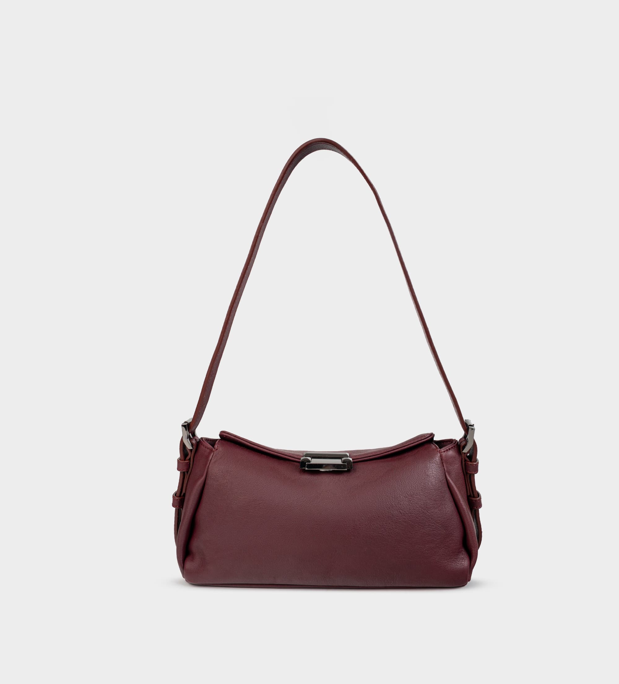 BOLSO CROSSBODY CORREA AJUSTABLE PIEL VINO