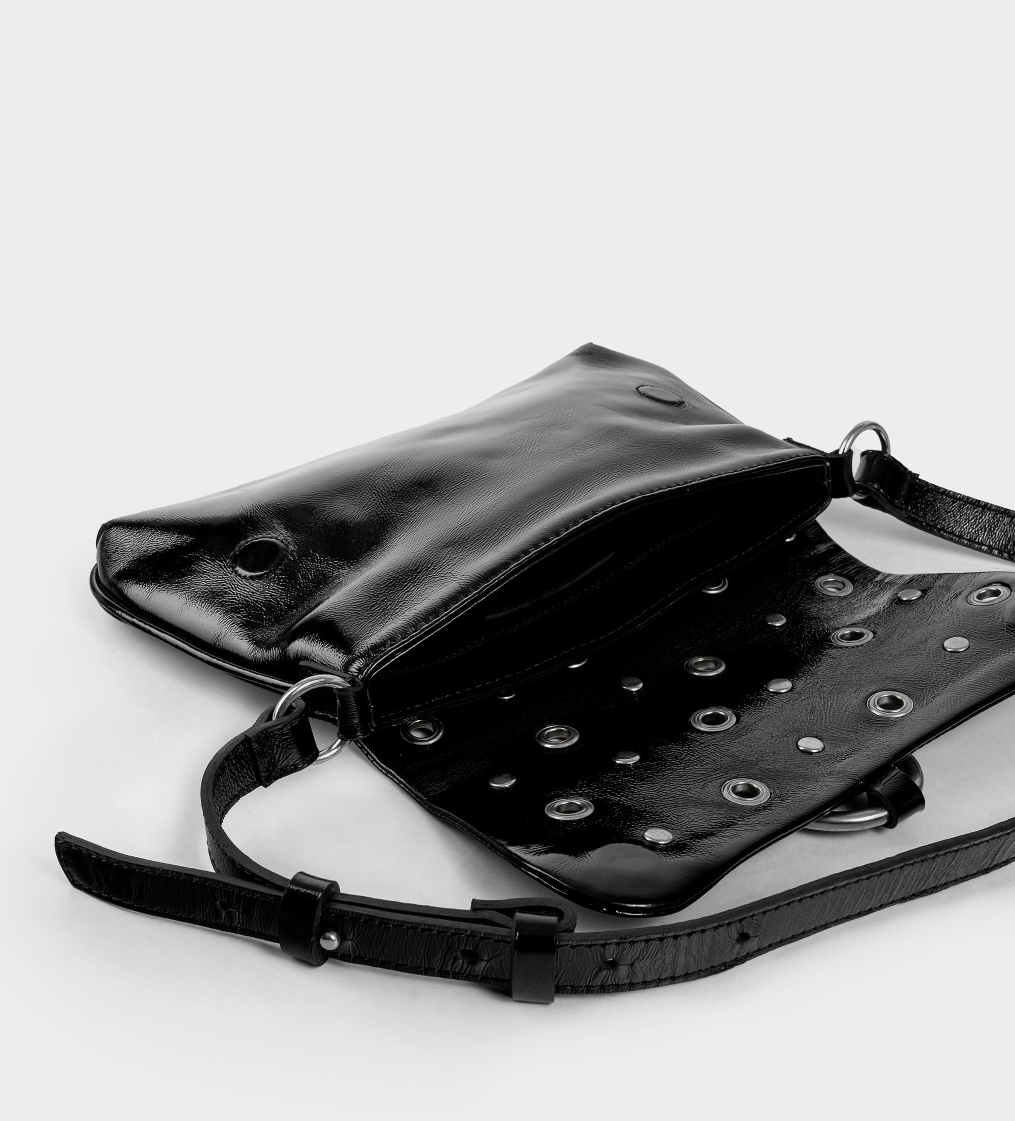 BOLSO CROSSBODY PIEL NEGRO