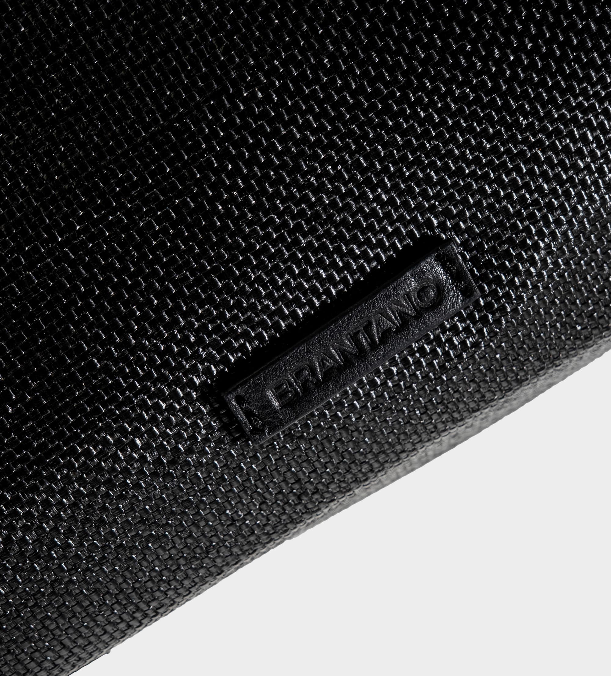 BOLSA TOTE LONA Y PIEL NEGRO