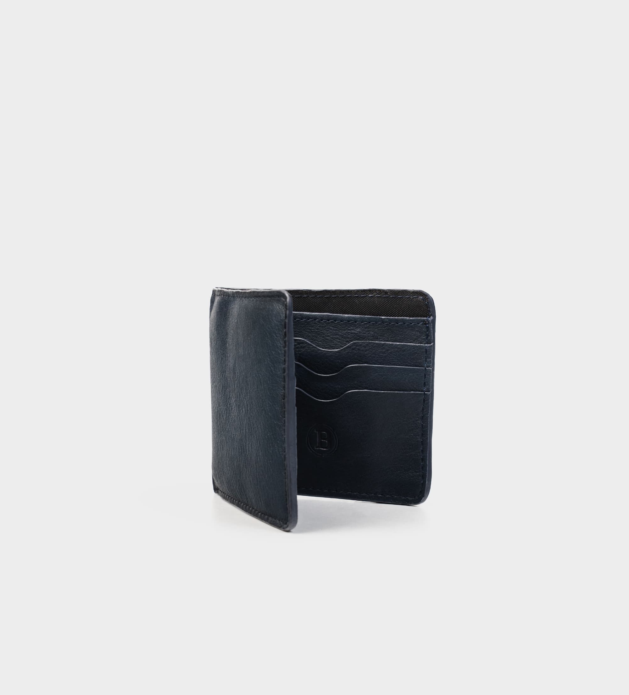 CARTERA PIEL GENUINA AZUL