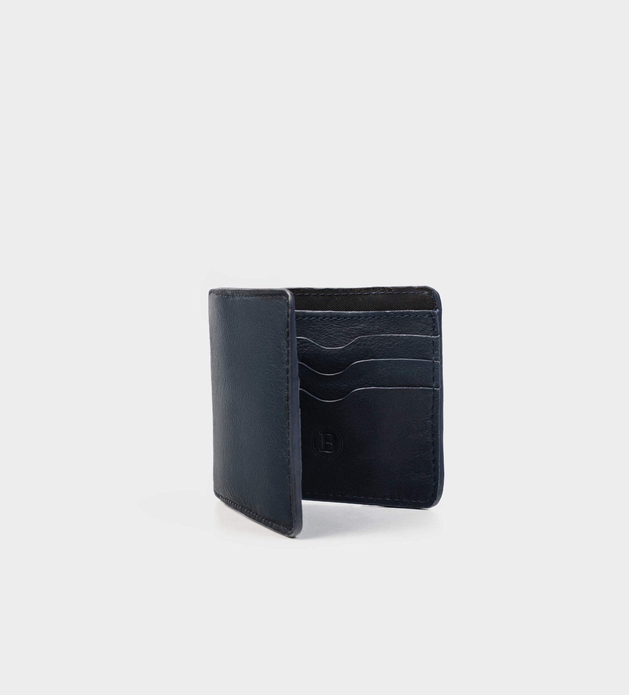 CARTERA PIEL GENUINA AZUL