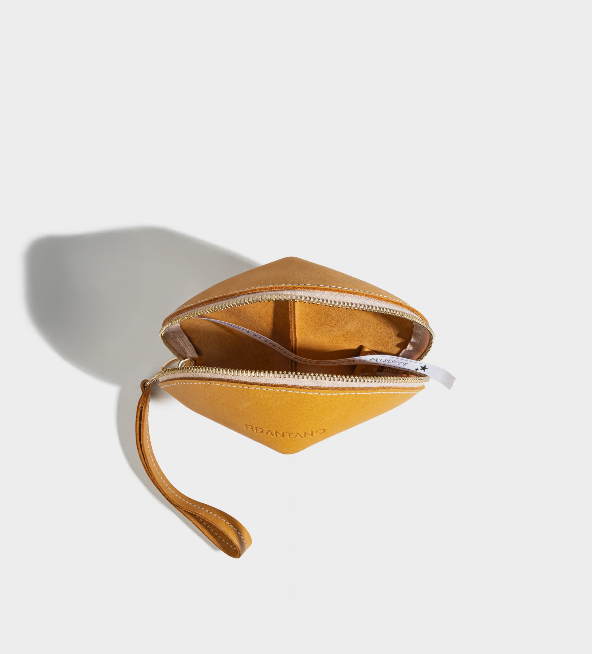 BOLSO FORTUNE COOKIE PIEL AMARILLO