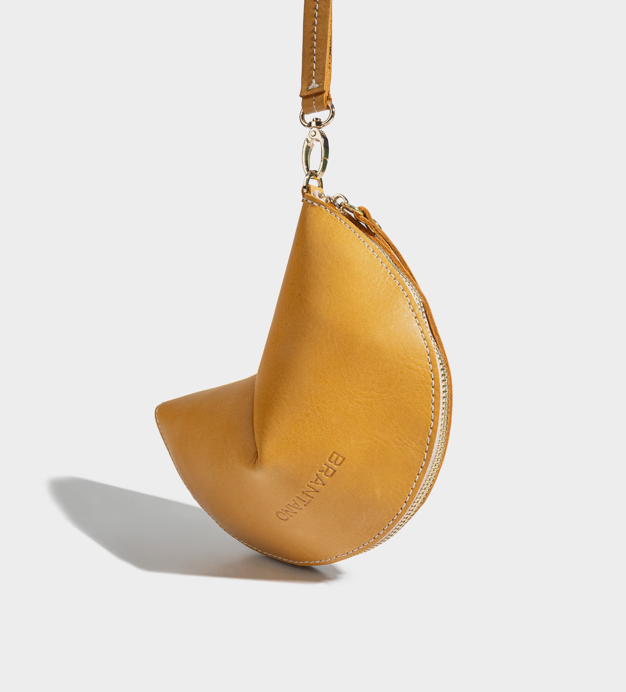BOLSO FORTUNE COOKIE PIEL AMARILLO