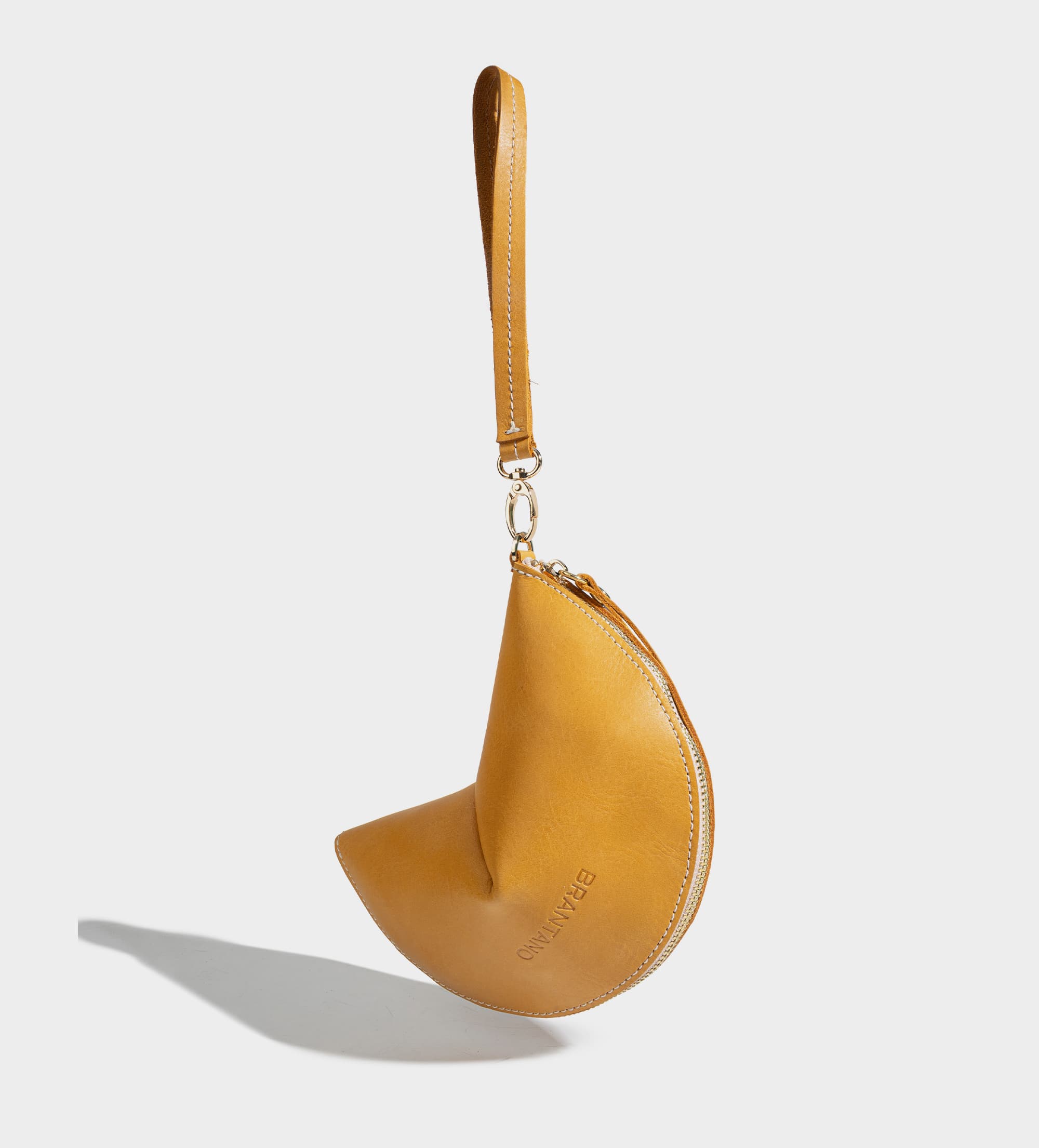 BOLSO FORTUNE COOKIE PIEL AMARILLO