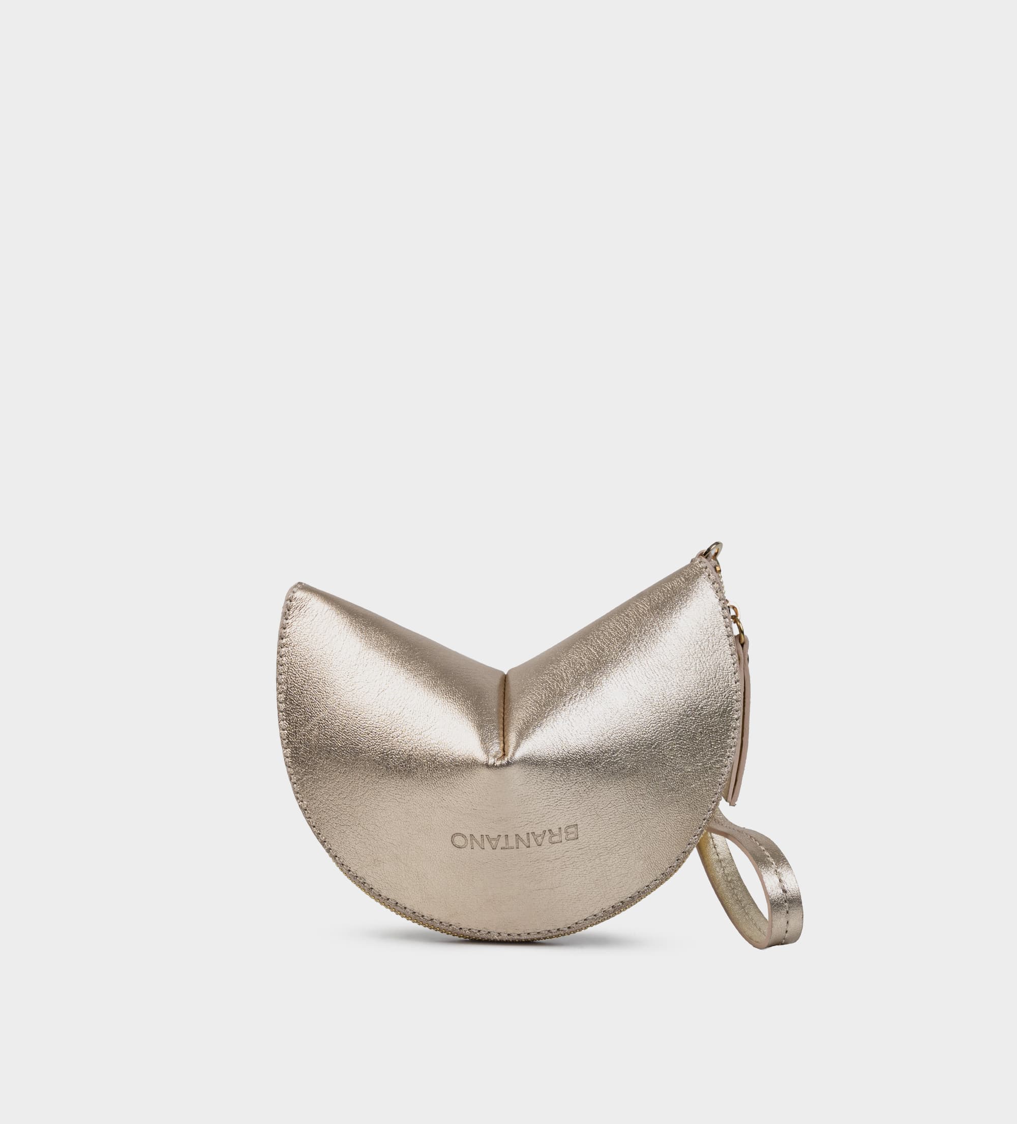 BOLSO FORTUNE COOKIE PIEL ORO
