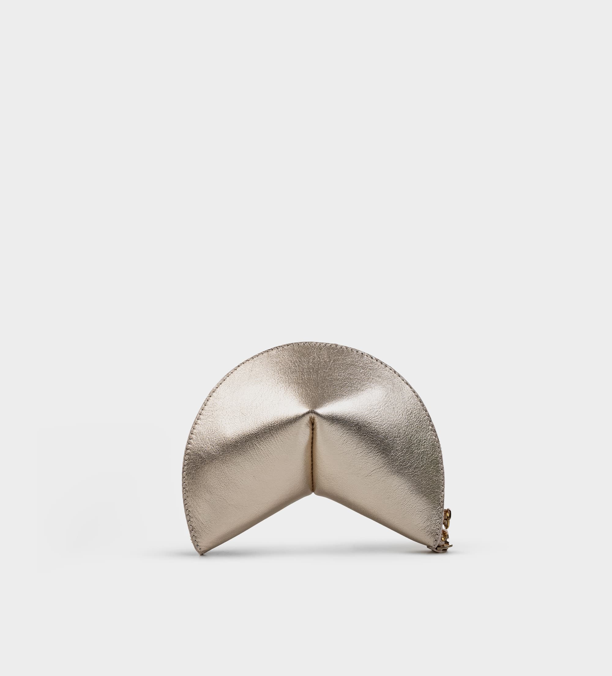 BOLSO FORTUNE COOKIE PIEL ORO