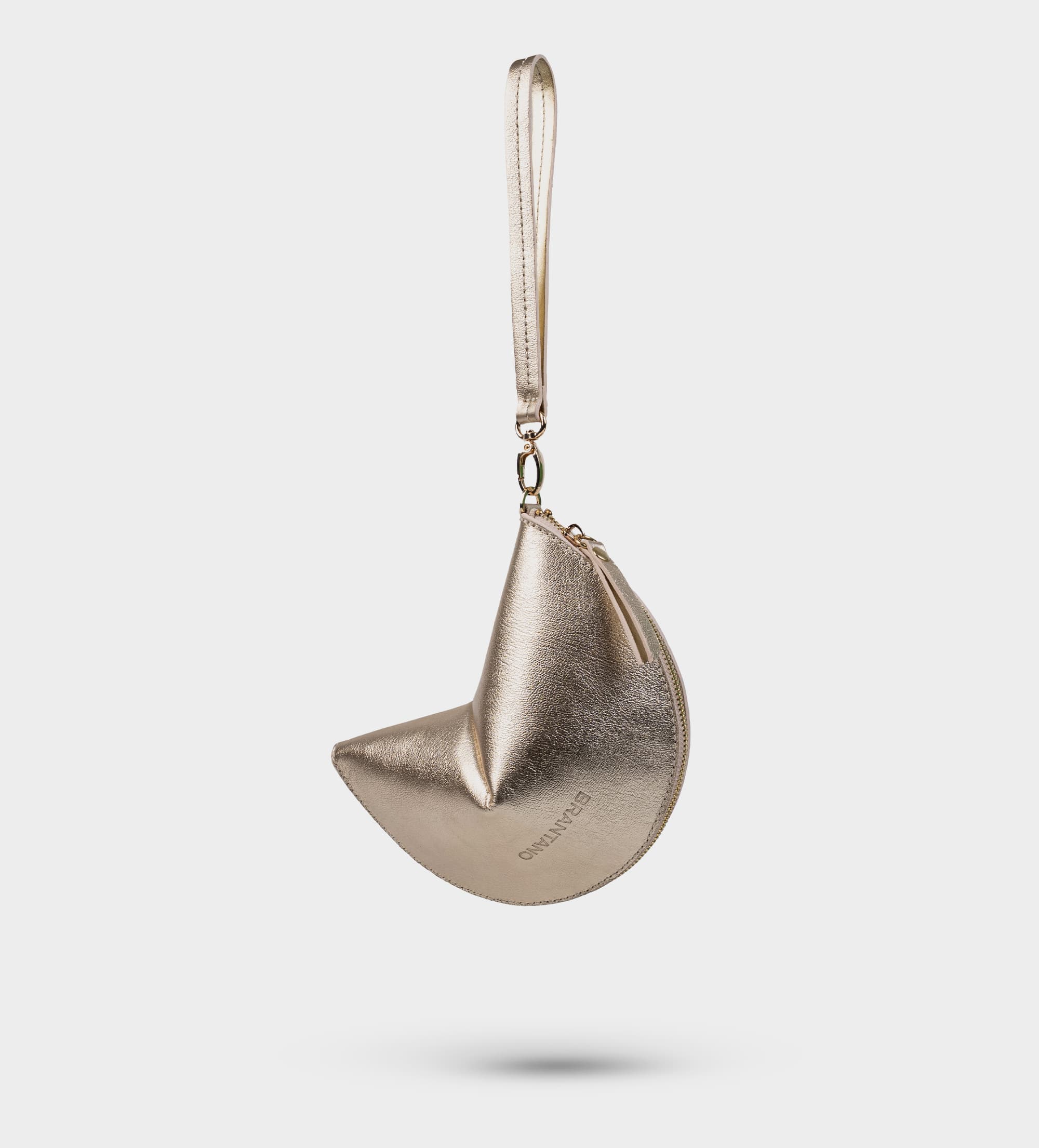 BOLSO FORTUNE COOKIE PIEL ORO