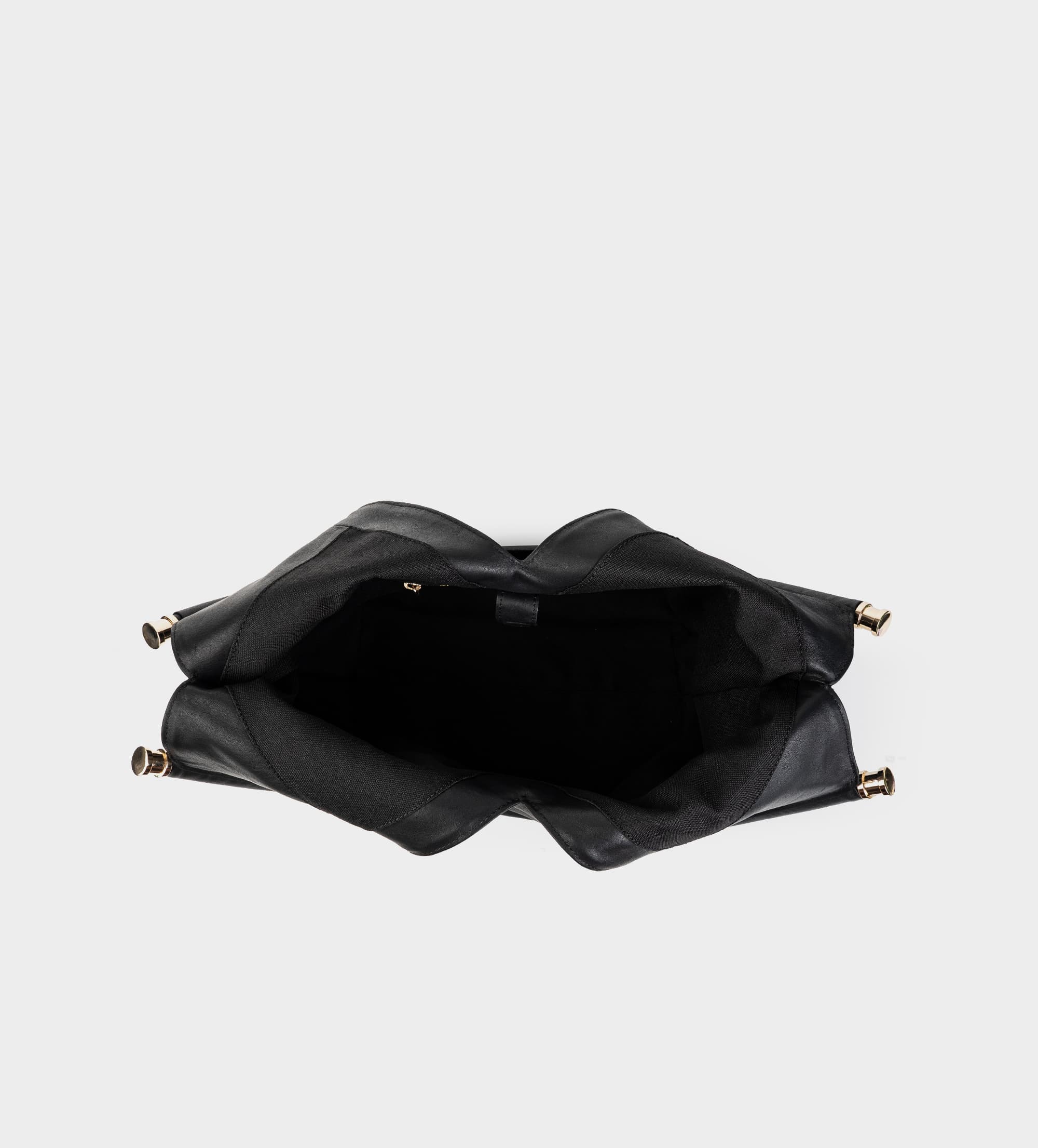 BOLSO HOBO PIEL NEGRO