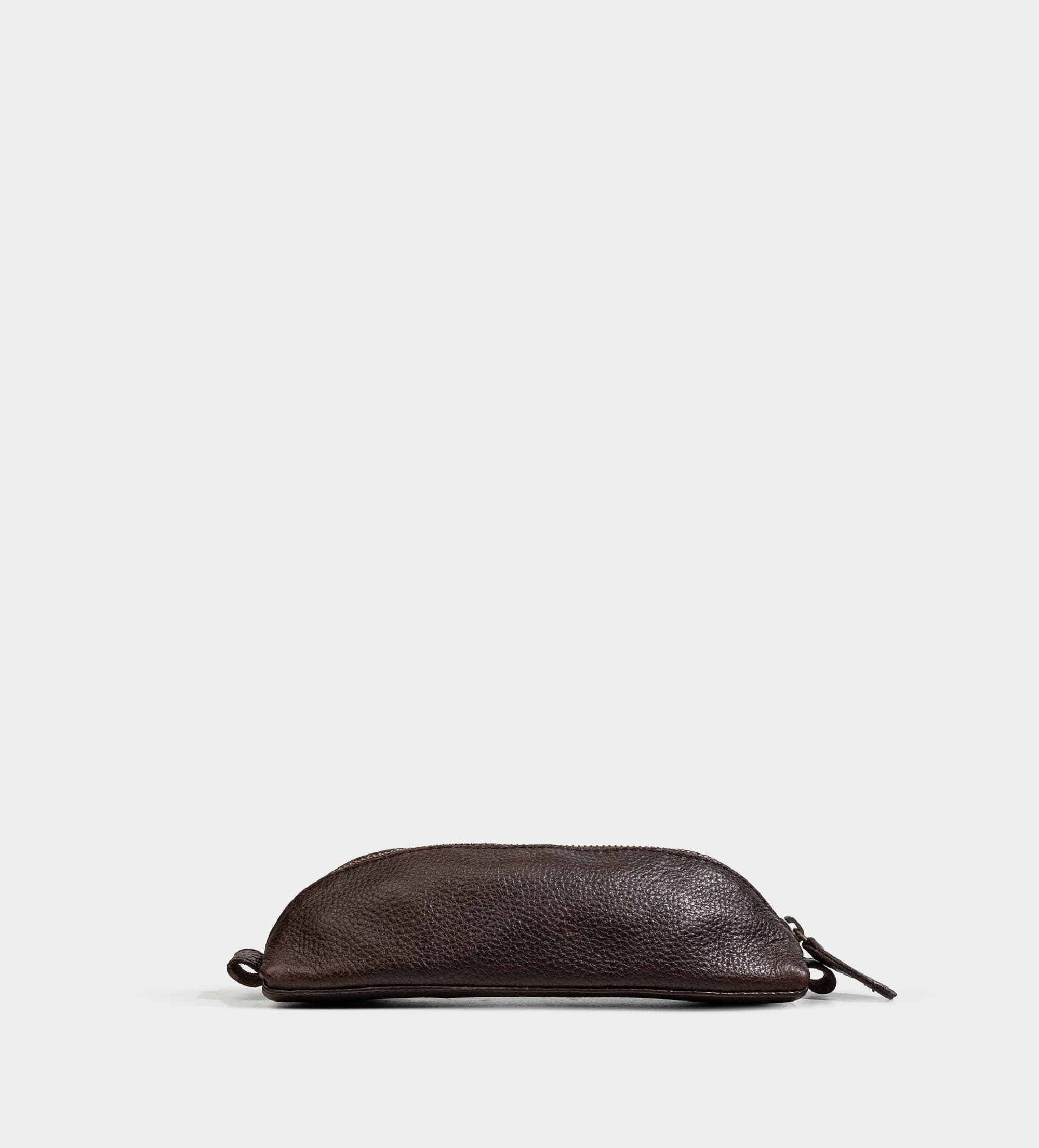 ESTUCHE ORGANIZADOR PARA LÁPICES PIEL CAFÉ OSCURO