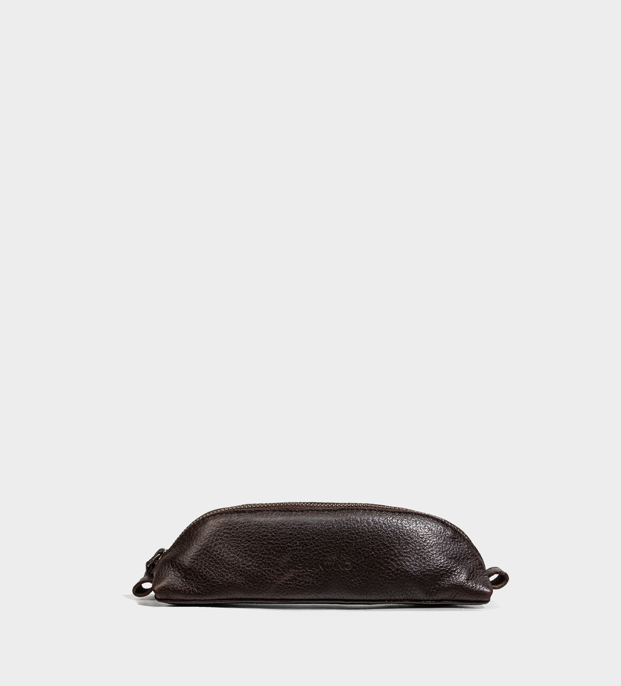 ESTUCHE ORGANIZADOR PARA LÁPICES PIEL CAFÉ OSCURO