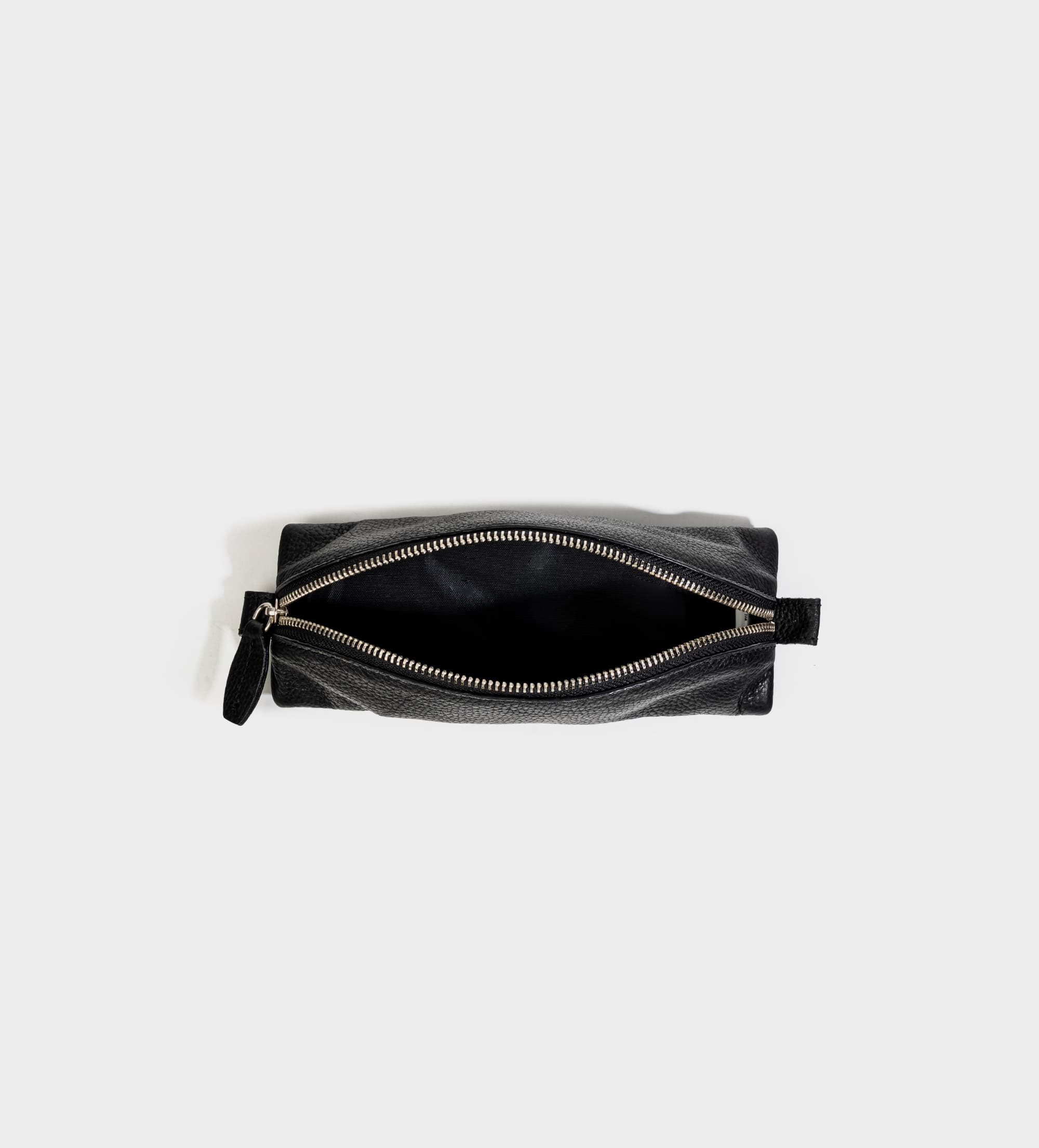 ESTUCHE ORGANIZADOR PARA LÁPICES PIEL NEGRO