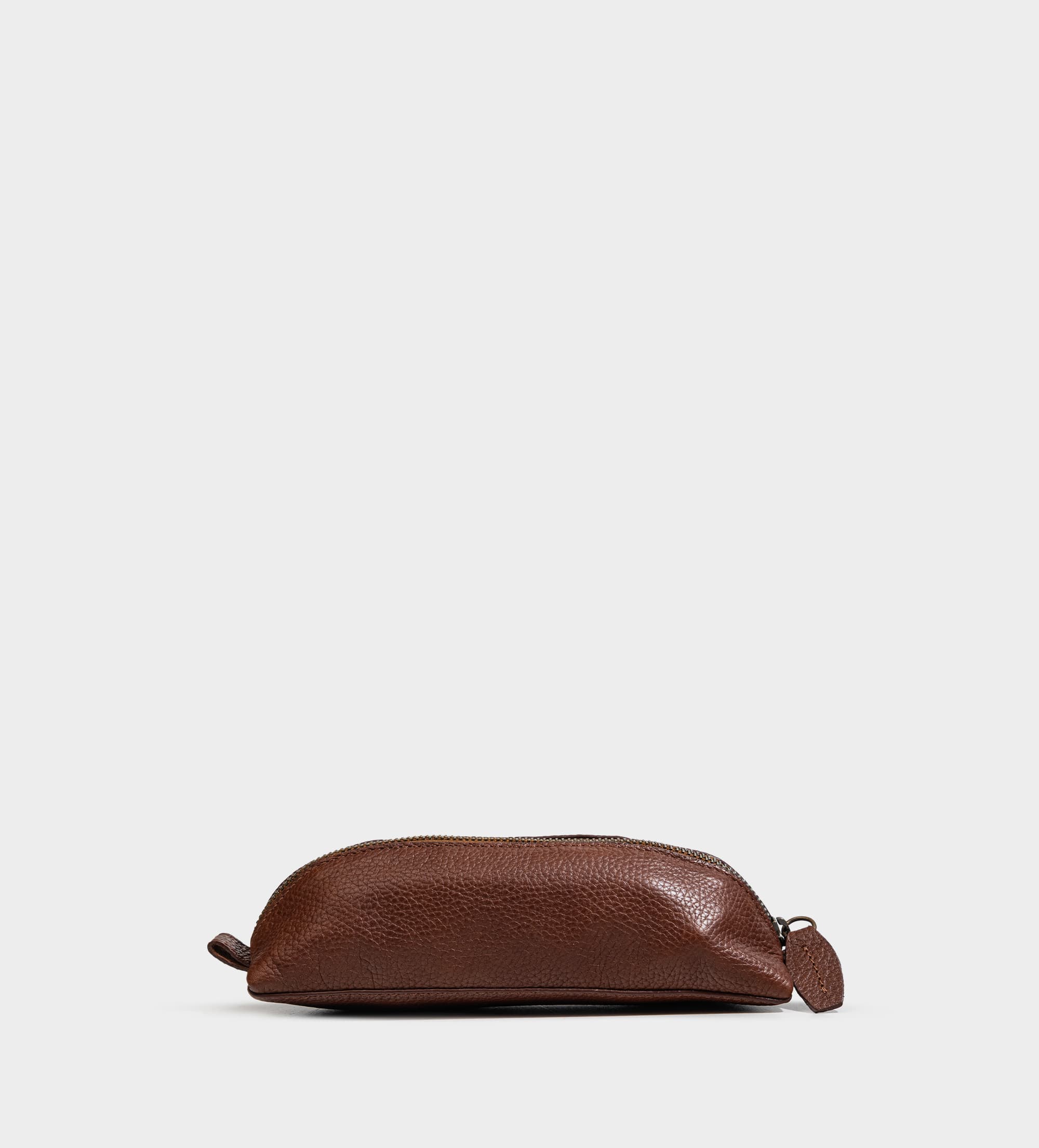 ESTUCHE ORGANIZADOR PARA LÁPICES PIEL CAFÉ
