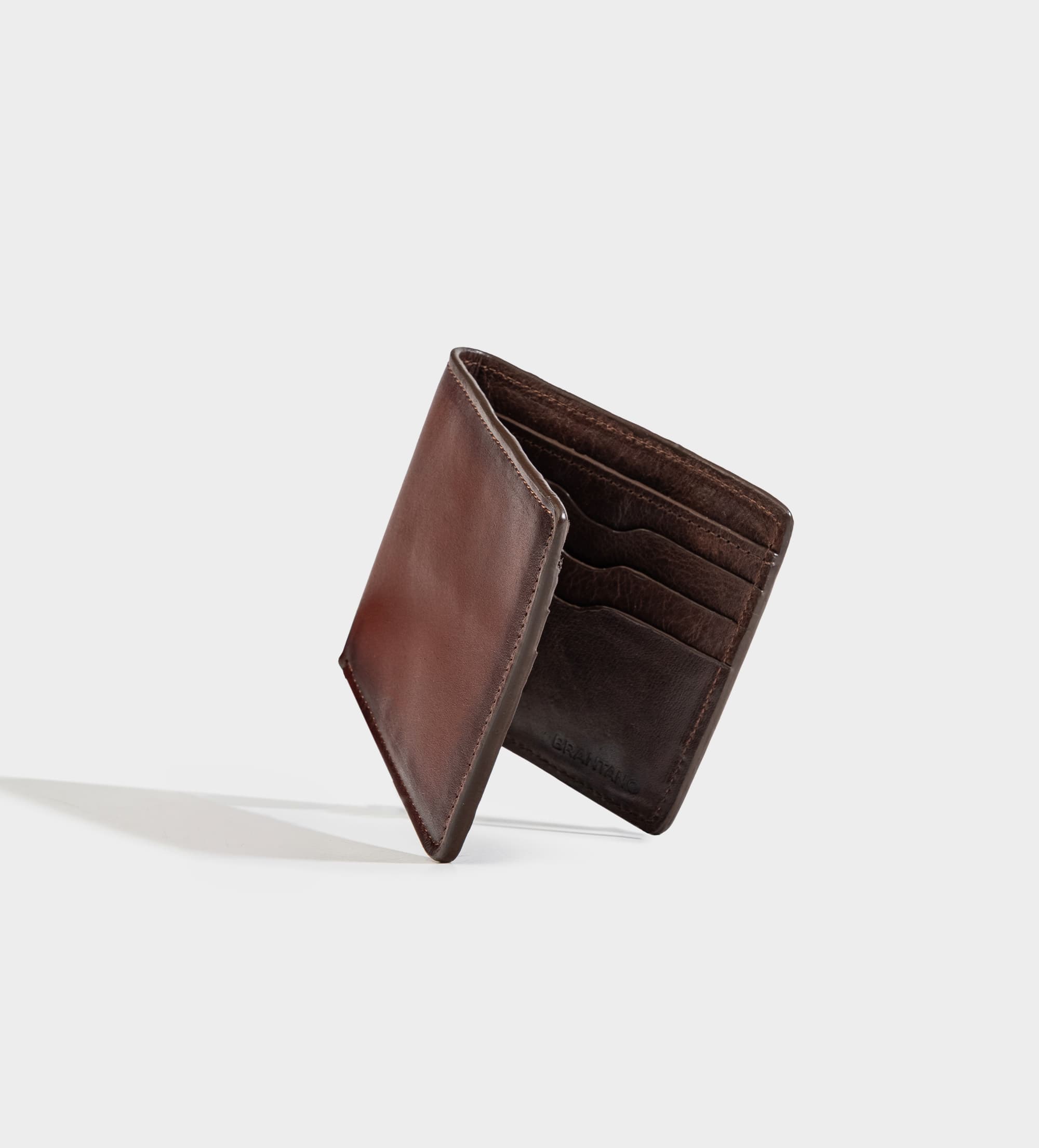 CARTERA PIEL GENUINA CAFÉ