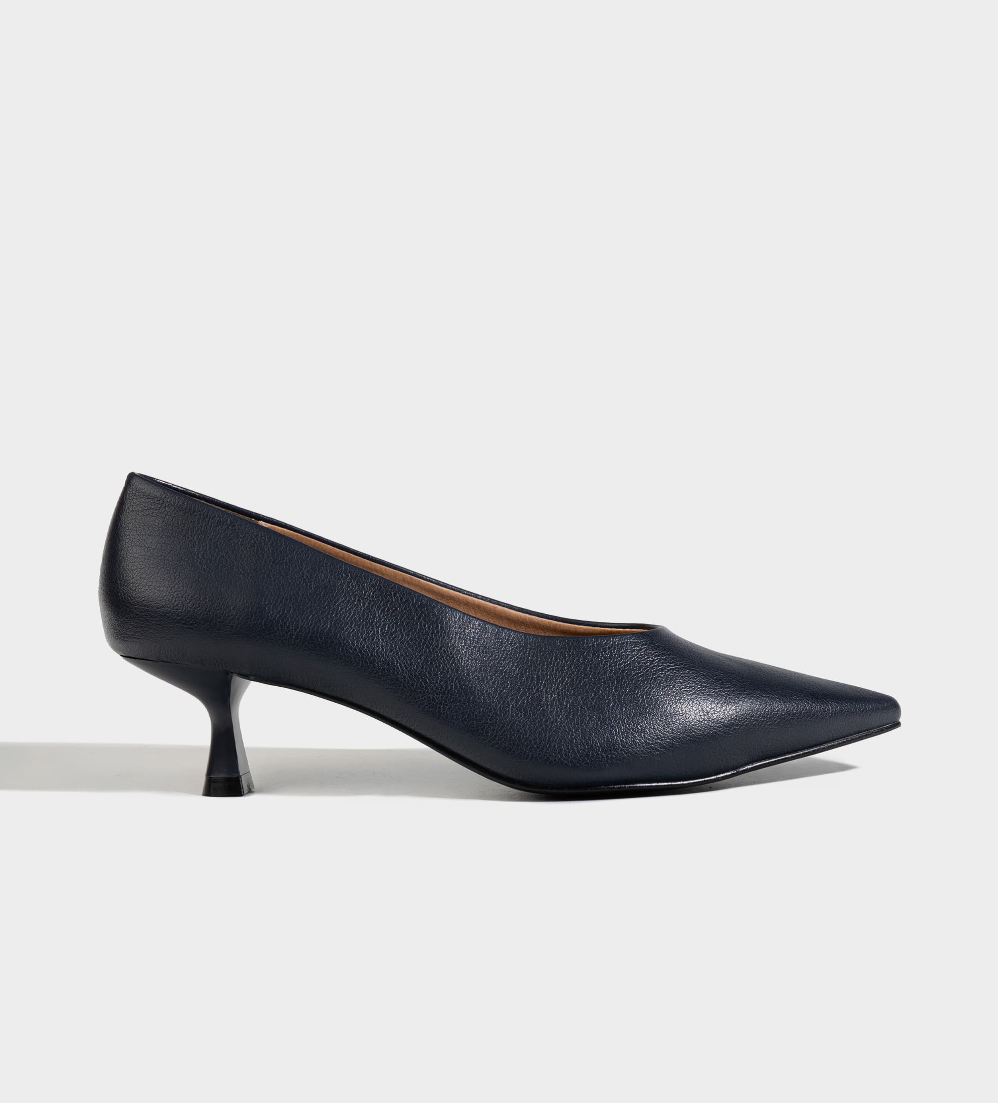ZAPATILLA TACÓN KITTEN PUNTA FINA AZUL