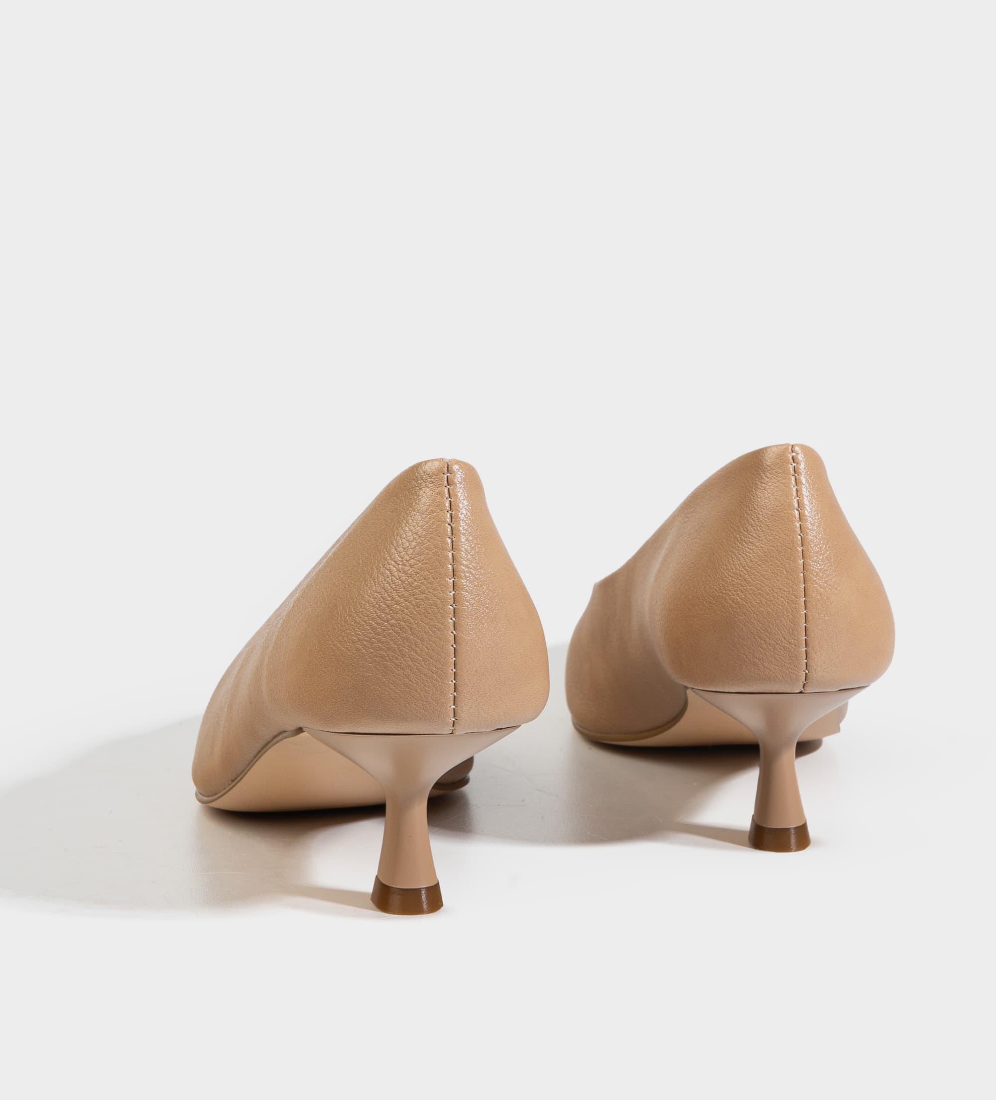 ZAPATILLA TACÓN KITTEN PUNTA FINA NUDE